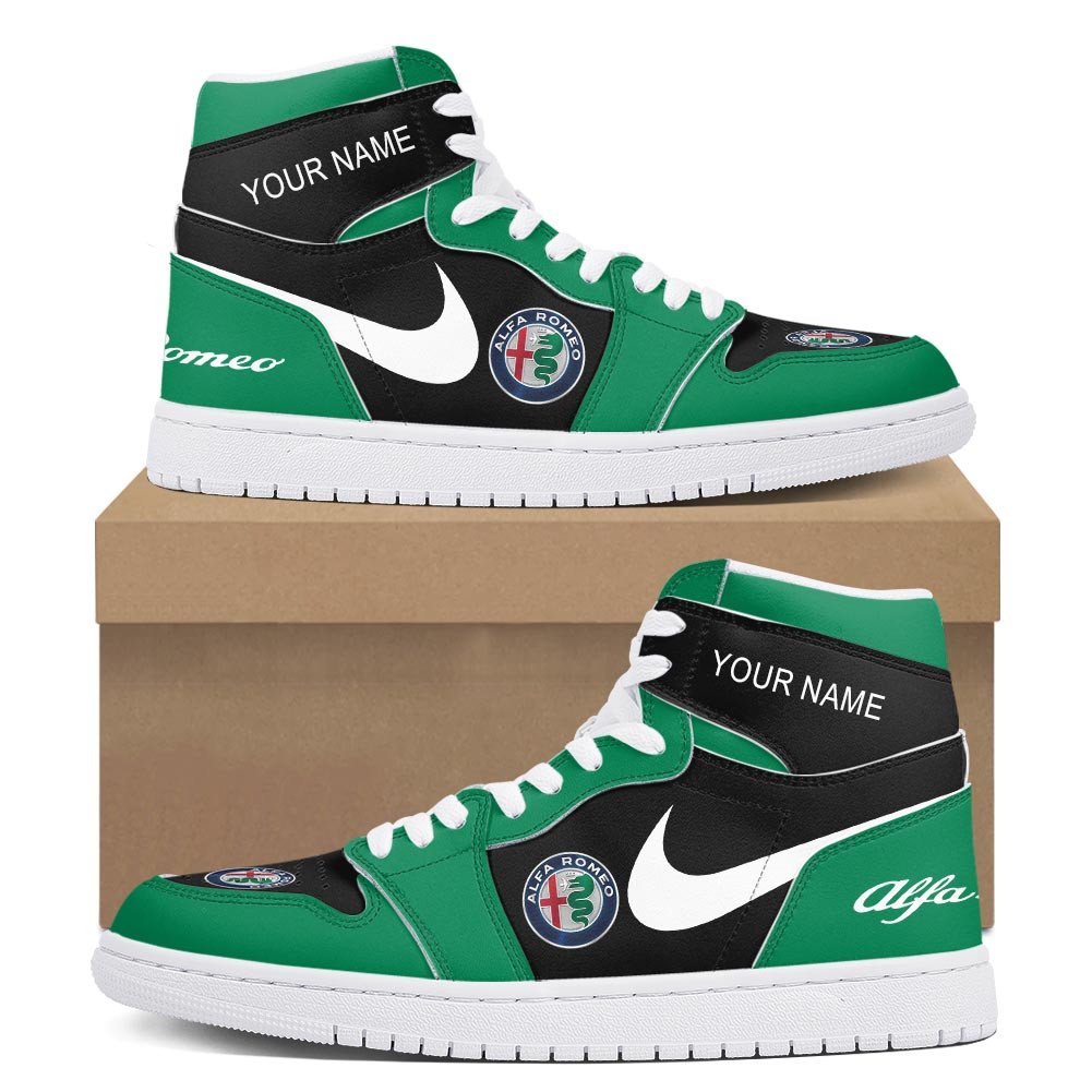 Honda AJ1 High Sneakers Shoes Printed For Men And Women - Image 2