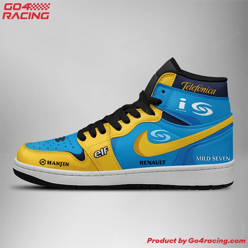 Fast and Furious AJ1 High Sneakers Shoes Printed For Men And Women - Image 2