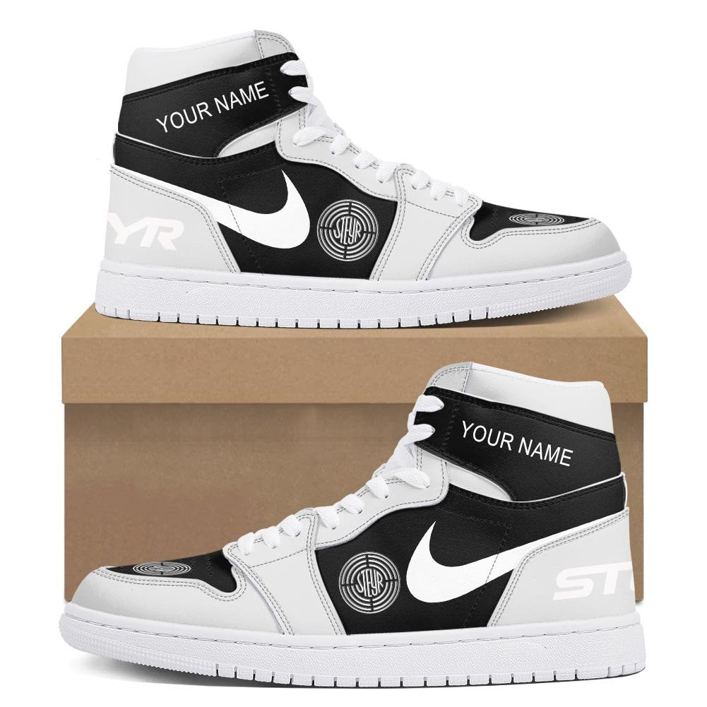 Peterbilt AJ1 High Sneakers Shoes Printed For Men And Women - Image 2