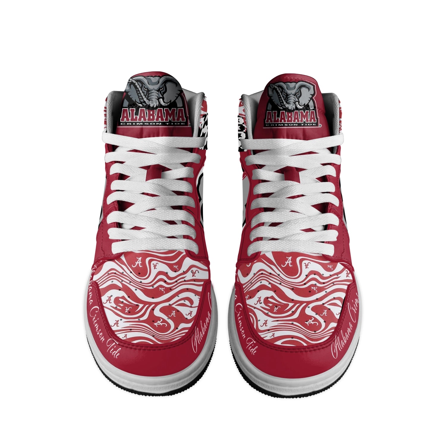 Apple Think Different AJ1 High Sneakers Shoes Printed For Men And Women - Image 3