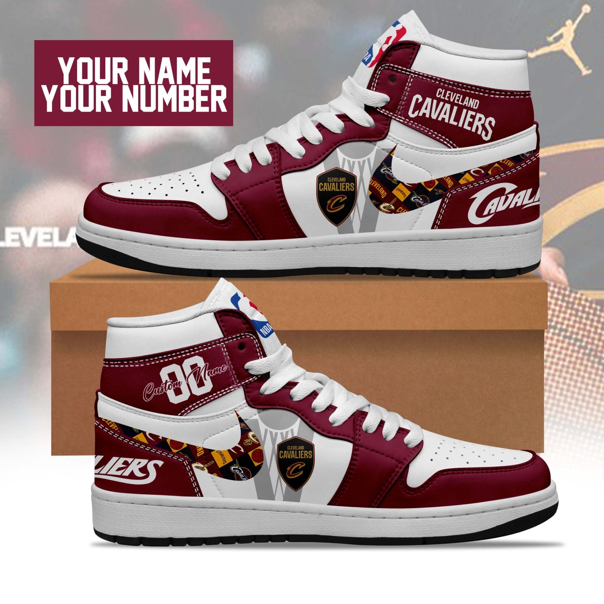Nezuko Demon Slayer AJ1 High Sneakers Shoes Printed For Men And Women - Image 3