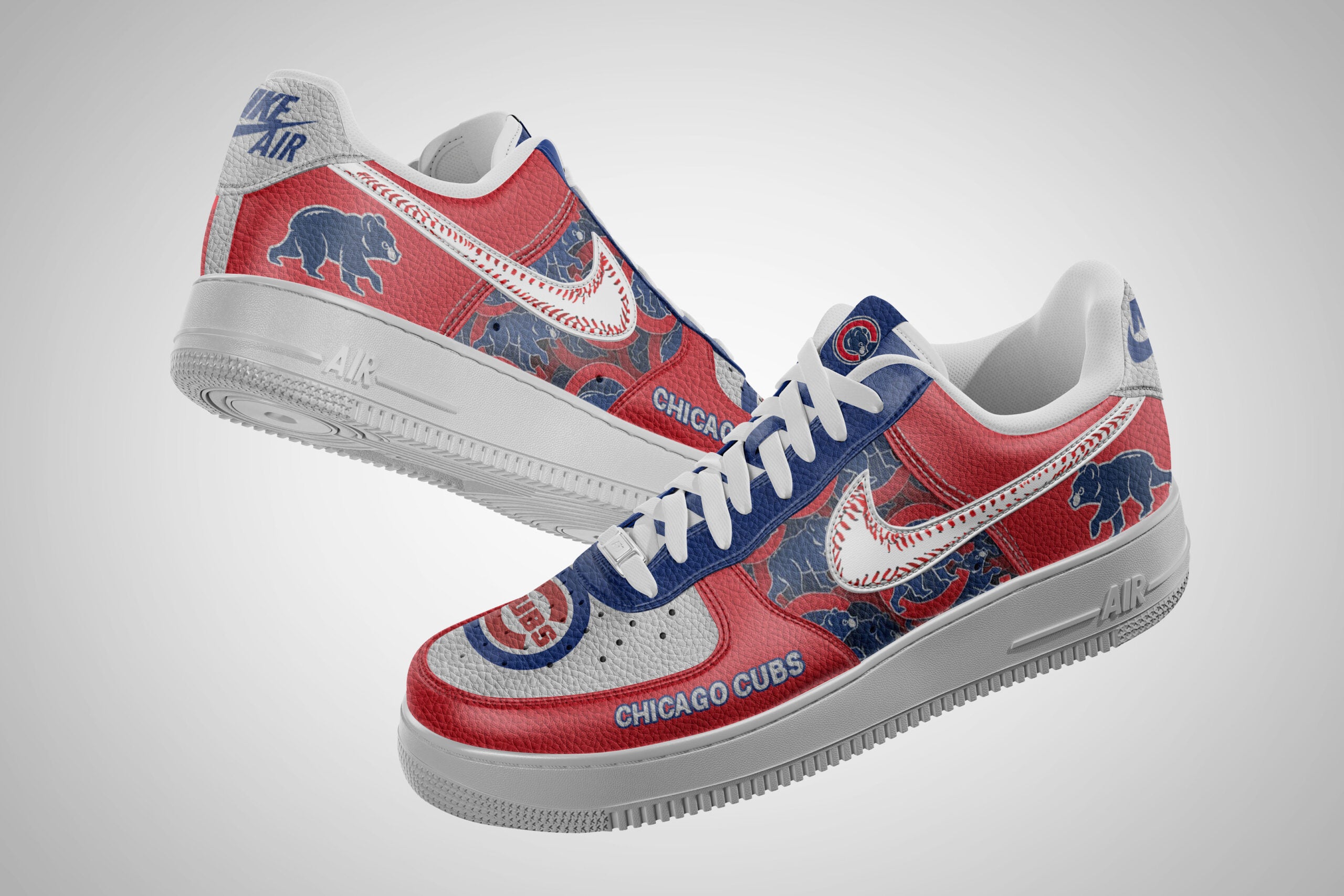 Chicago Cubs Sport Air Low-Top Sneakers Shoes AOP For Men And Women Full Size - Image 2