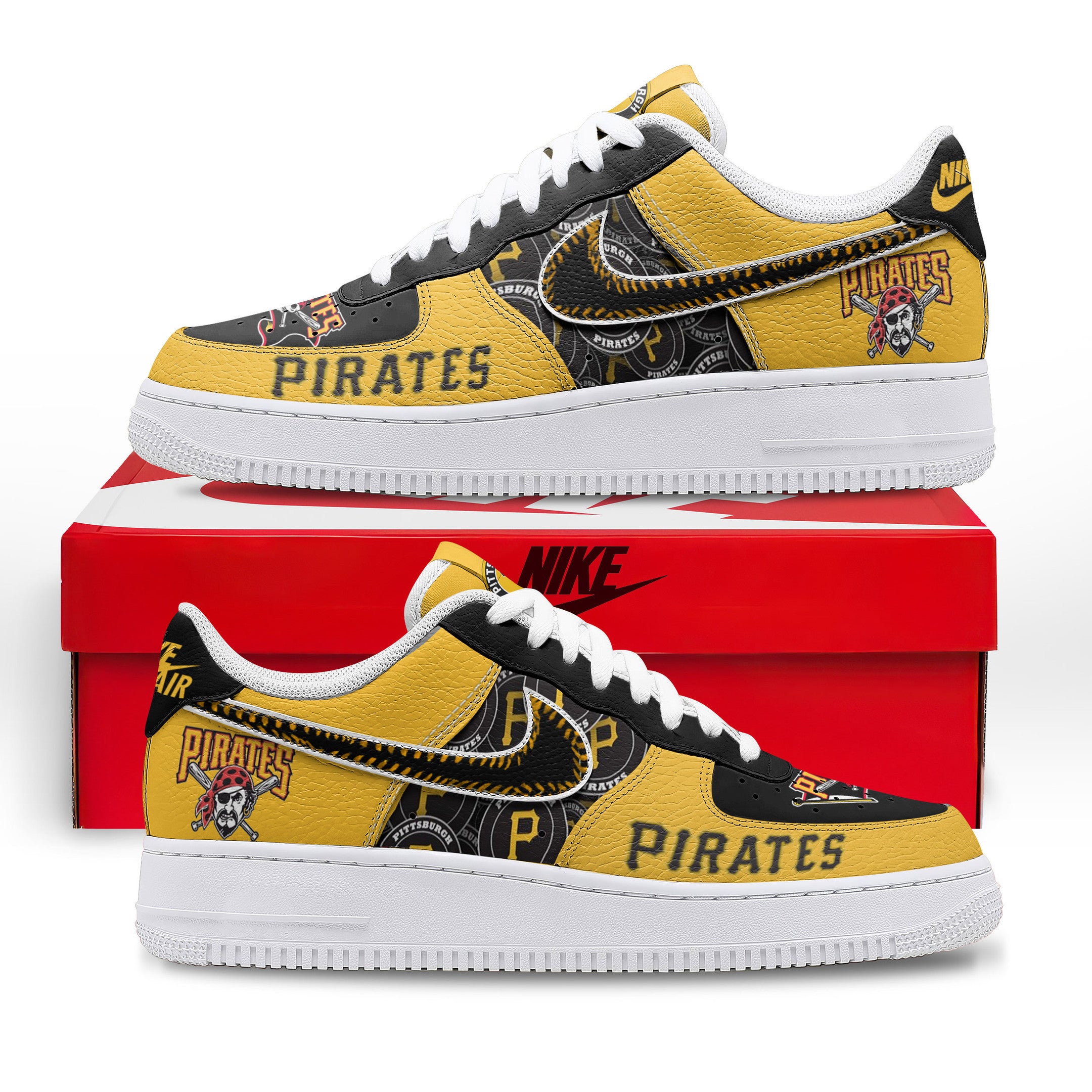 Pittsburgh Pirates Sport Air Low-Top Sneakers Shoes AOP For Men And Women Full Size - Image 2