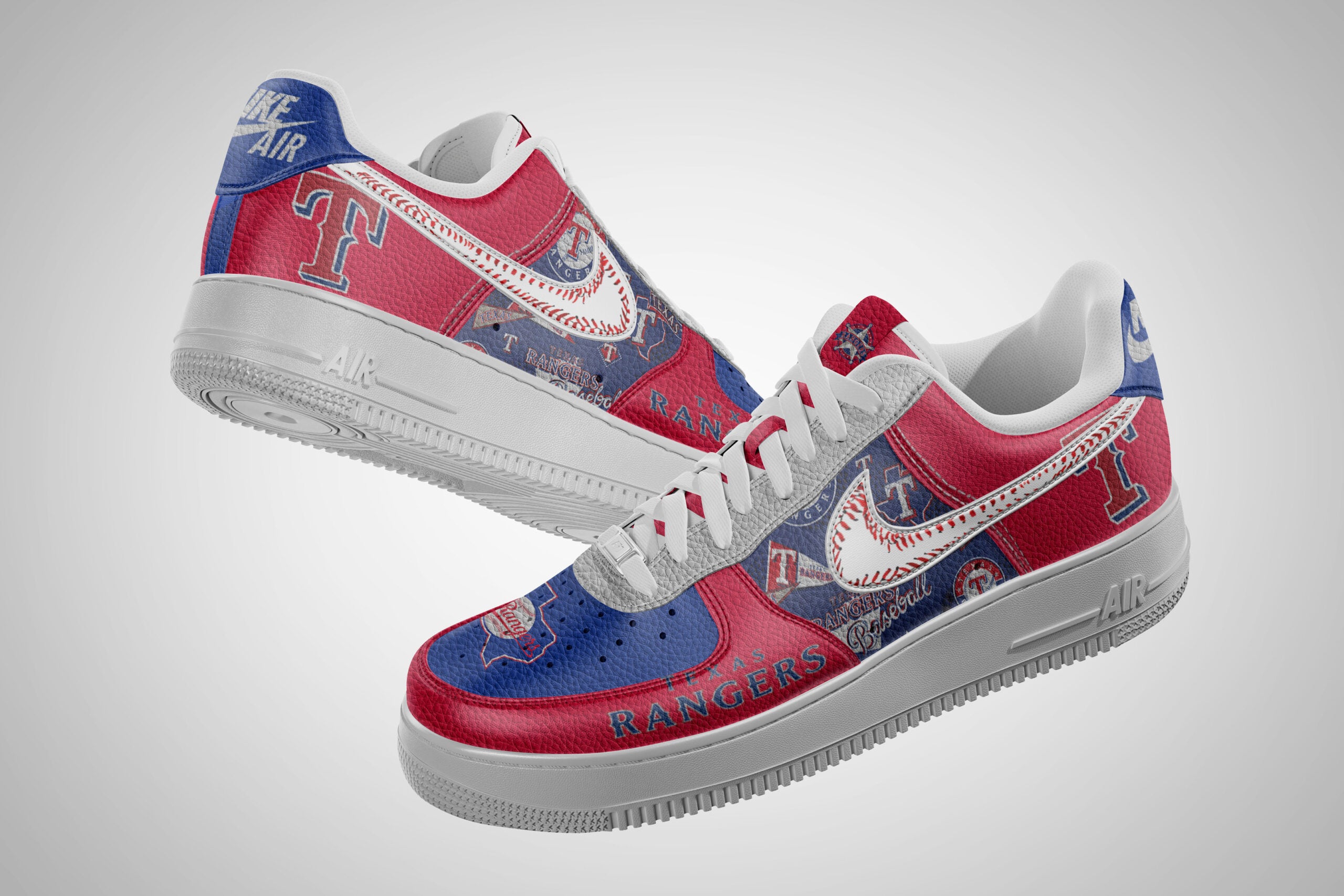 Texas Rangers Sport Air Low-Top Sneakers Shoes AOP For Men And Women Full Size - Image 2