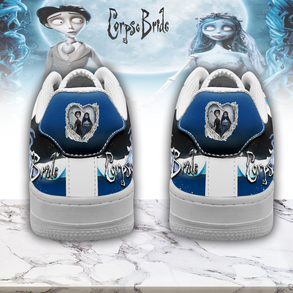 Corpse Bride x Halloween Sport Air Low-Top Sneakers Shoes AOP For Men And Women Full Size - Image 3