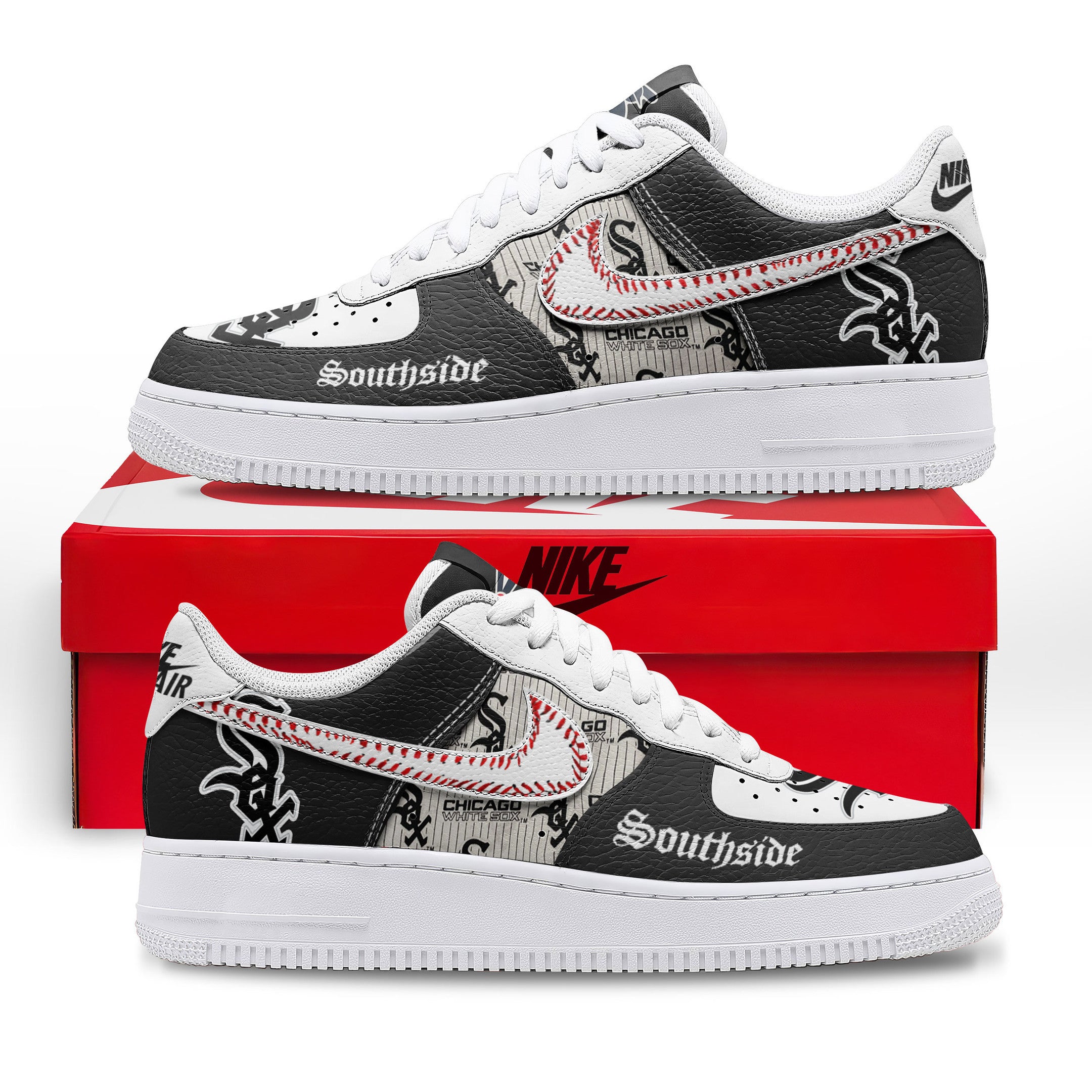 Chicago White Sox Sport Air Low-Top Sneakers Shoes AOP For Men And Women Full Size - Image 4