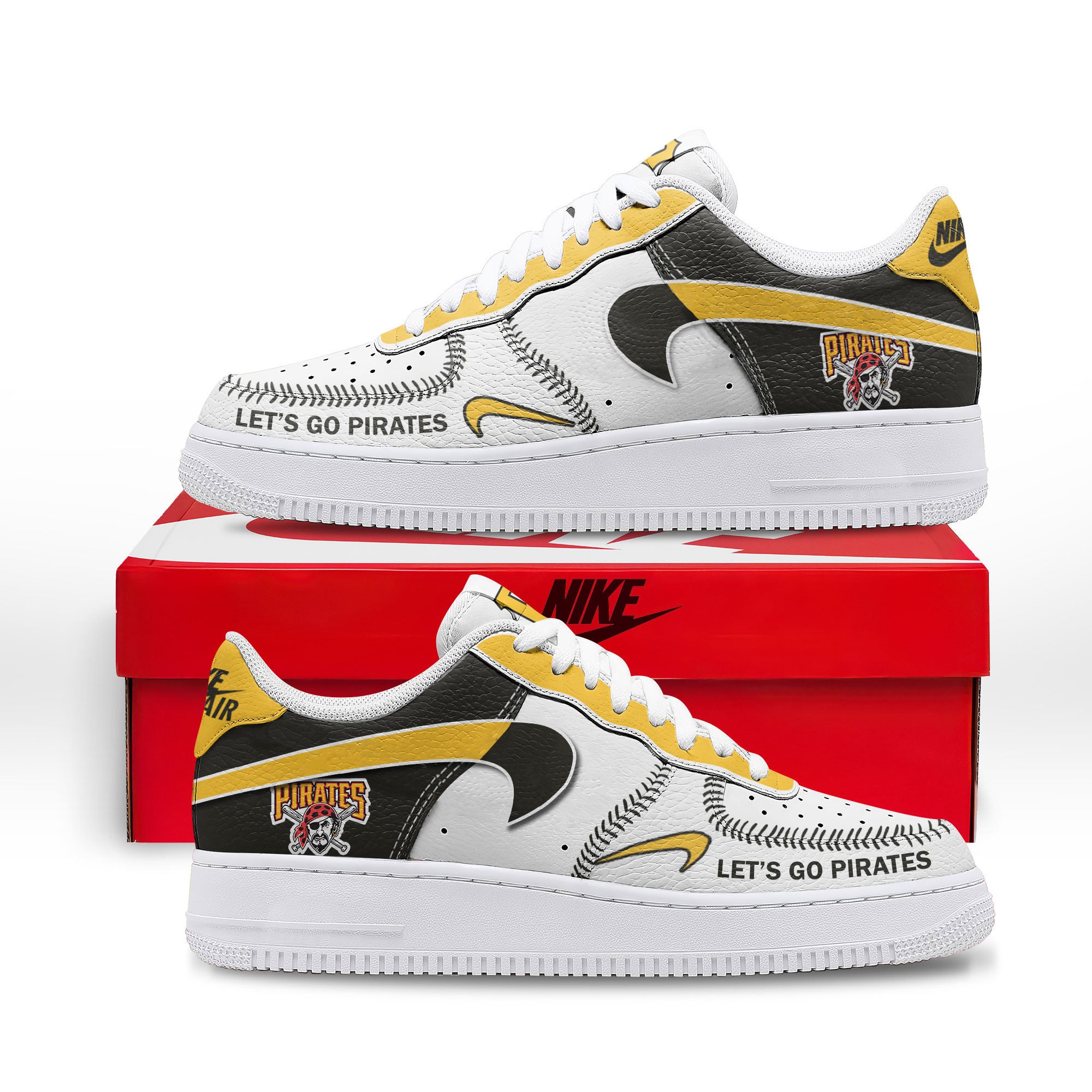 Pittsburgh Pirates Sport Air Low-Top Sneakers Shoes AOP For Men And Women Full Size - Image 2