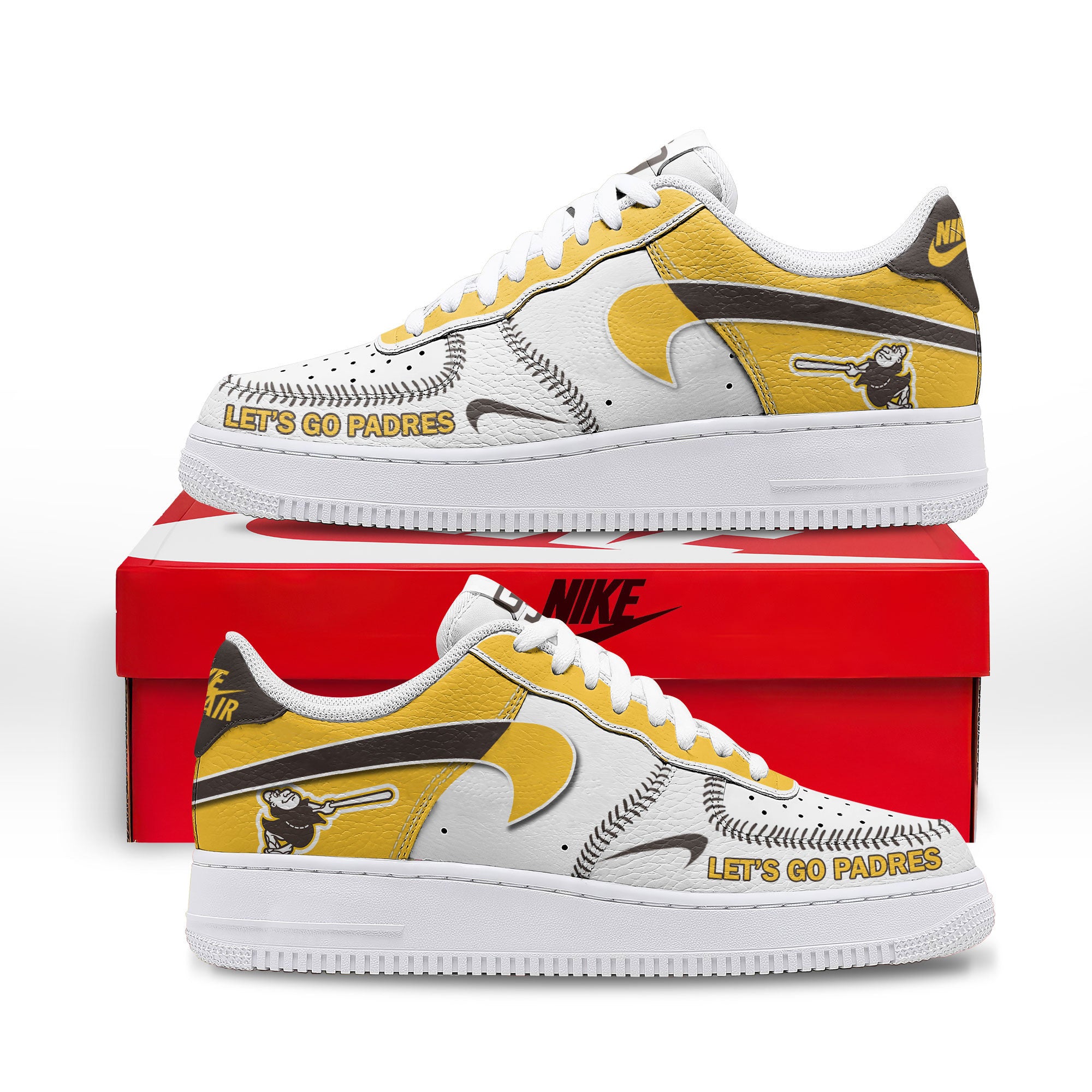 San Diego Padres Sport Air Low-Top Sneakers Shoes AOP For Men And Women Full Size - Image 2