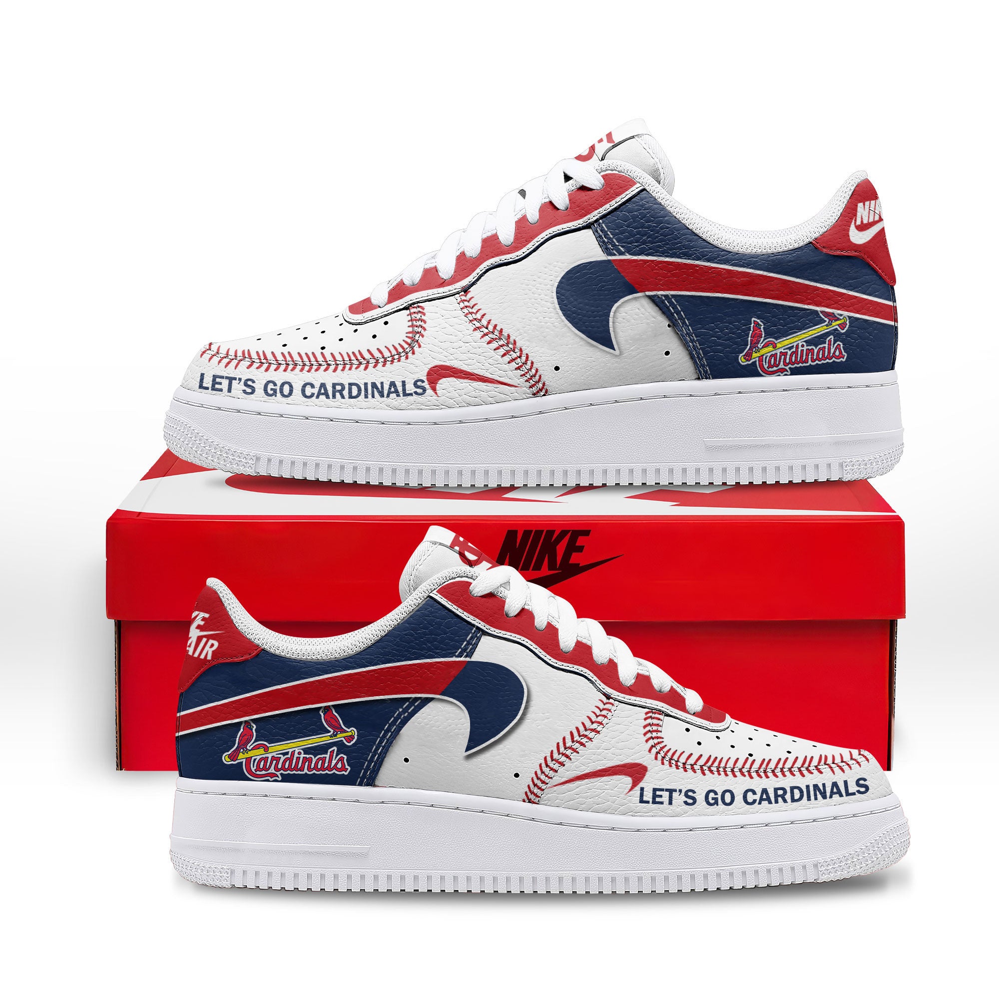 St. Louis Cardinals Sport Air Low-Top Sneakers Shoes AOP For Men And Women Full Size - Image 2