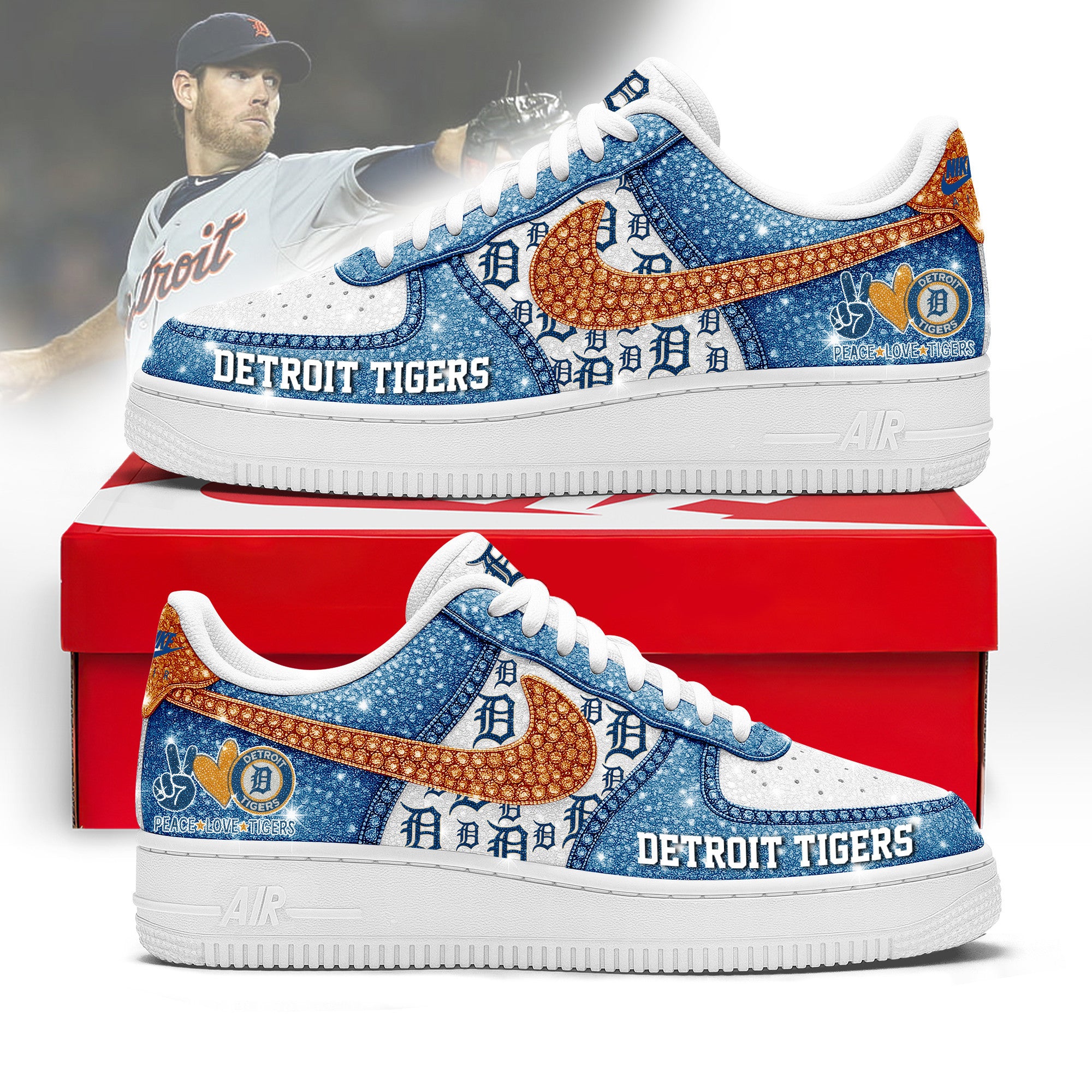 Detroit Tigers Sport Air Low-Top Sneakers Shoes AOP For Men And Women Full Size - Image 4