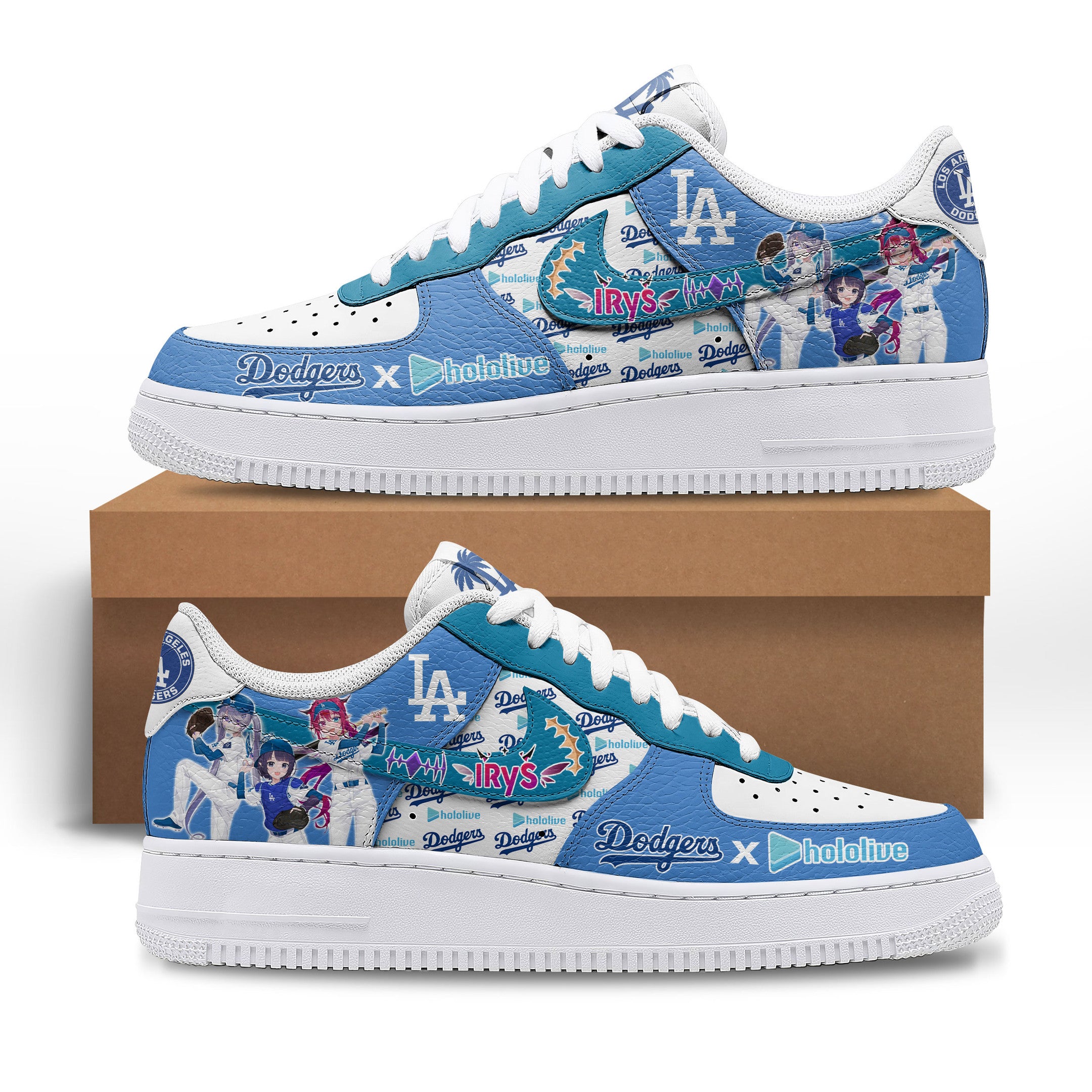 Los Angeles Dodgers Sport Air Low-Top Sneakers Shoes AOP For Men And Women Full Size - Image 2
