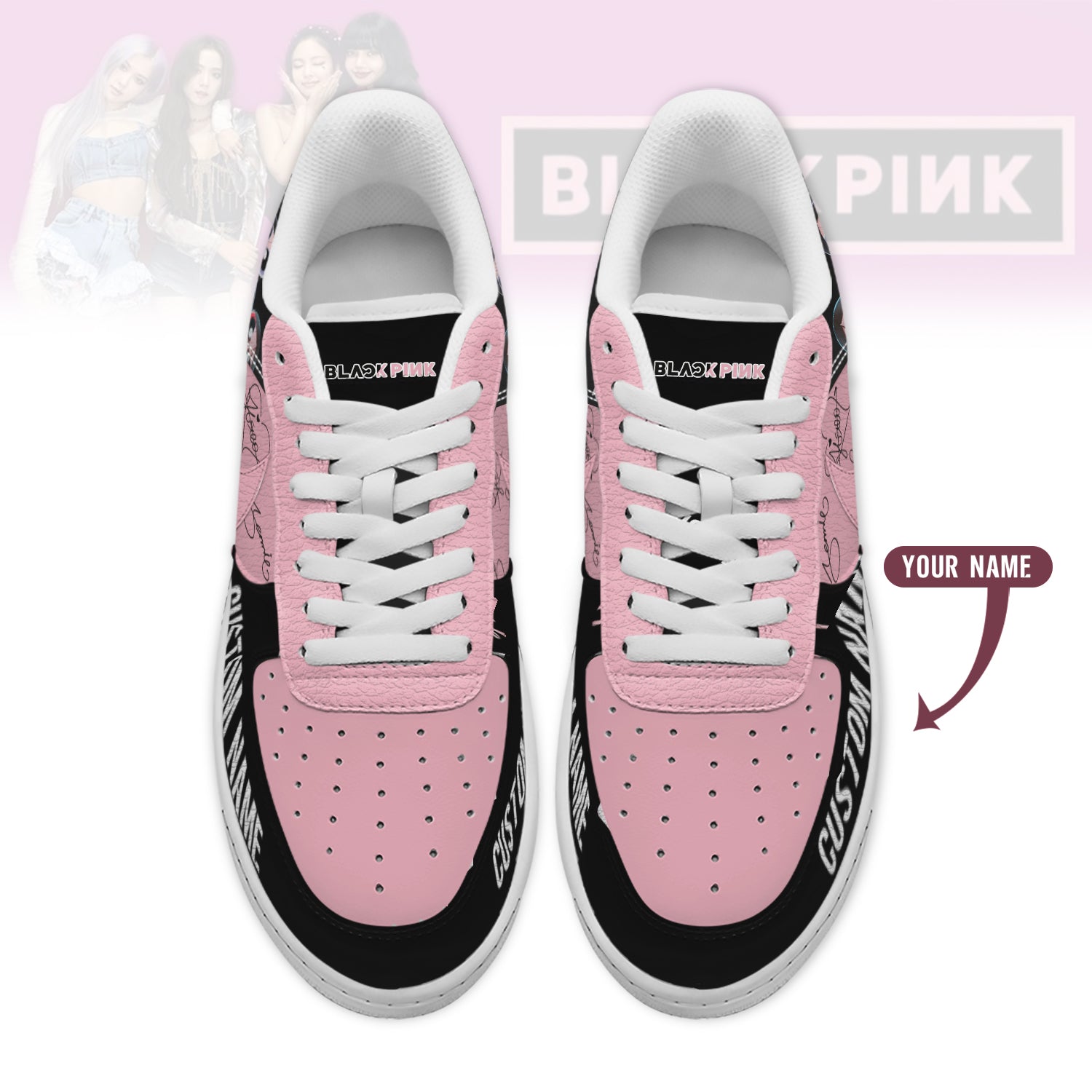 Blackpink Sport Air Low-Top Sneakers Shoes AOP For Men And Women Full Size - Image 2