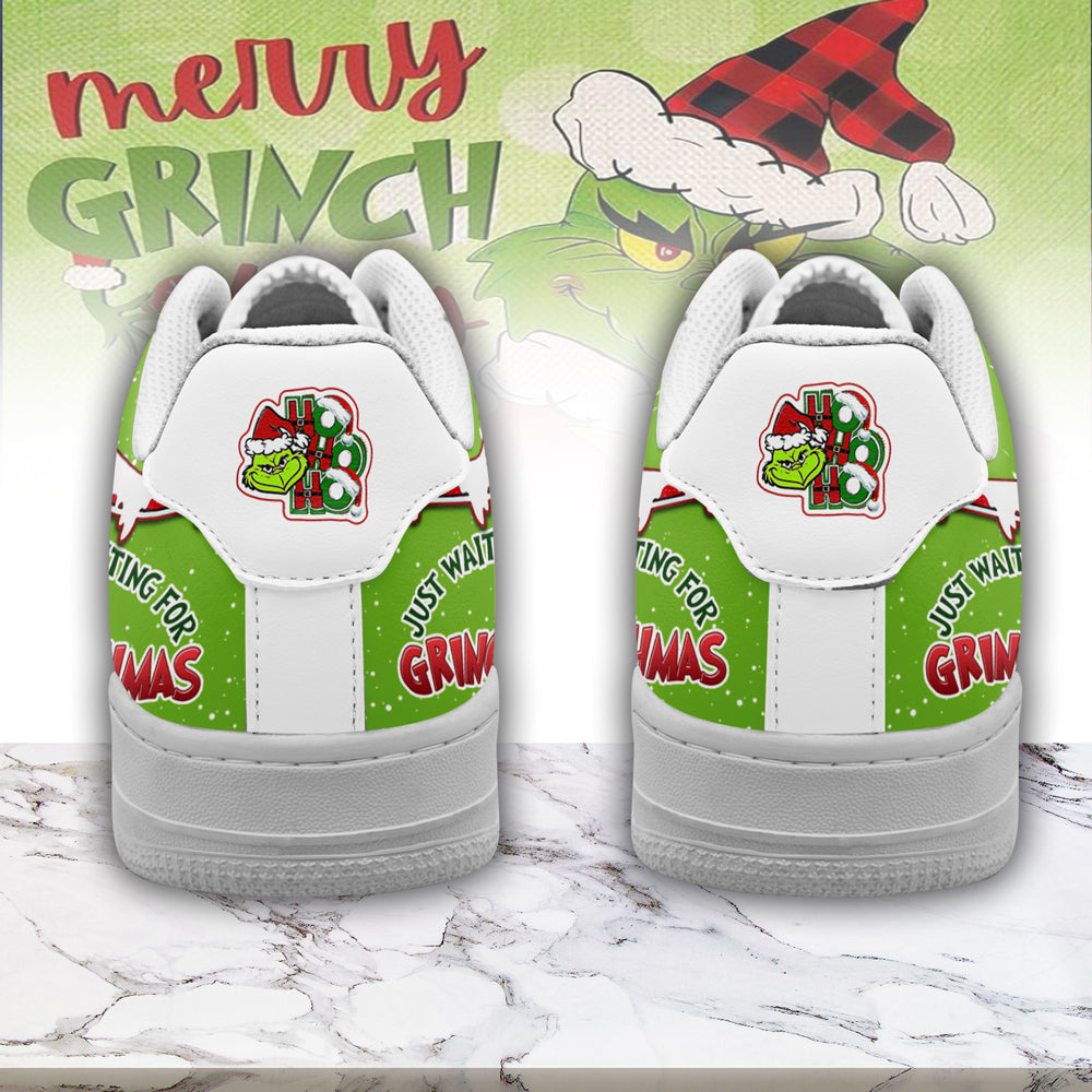 The Grinch x Christmas Sport Air Low-Top Sneakers Shoes AOP For Men And Women Full Size - Image 3