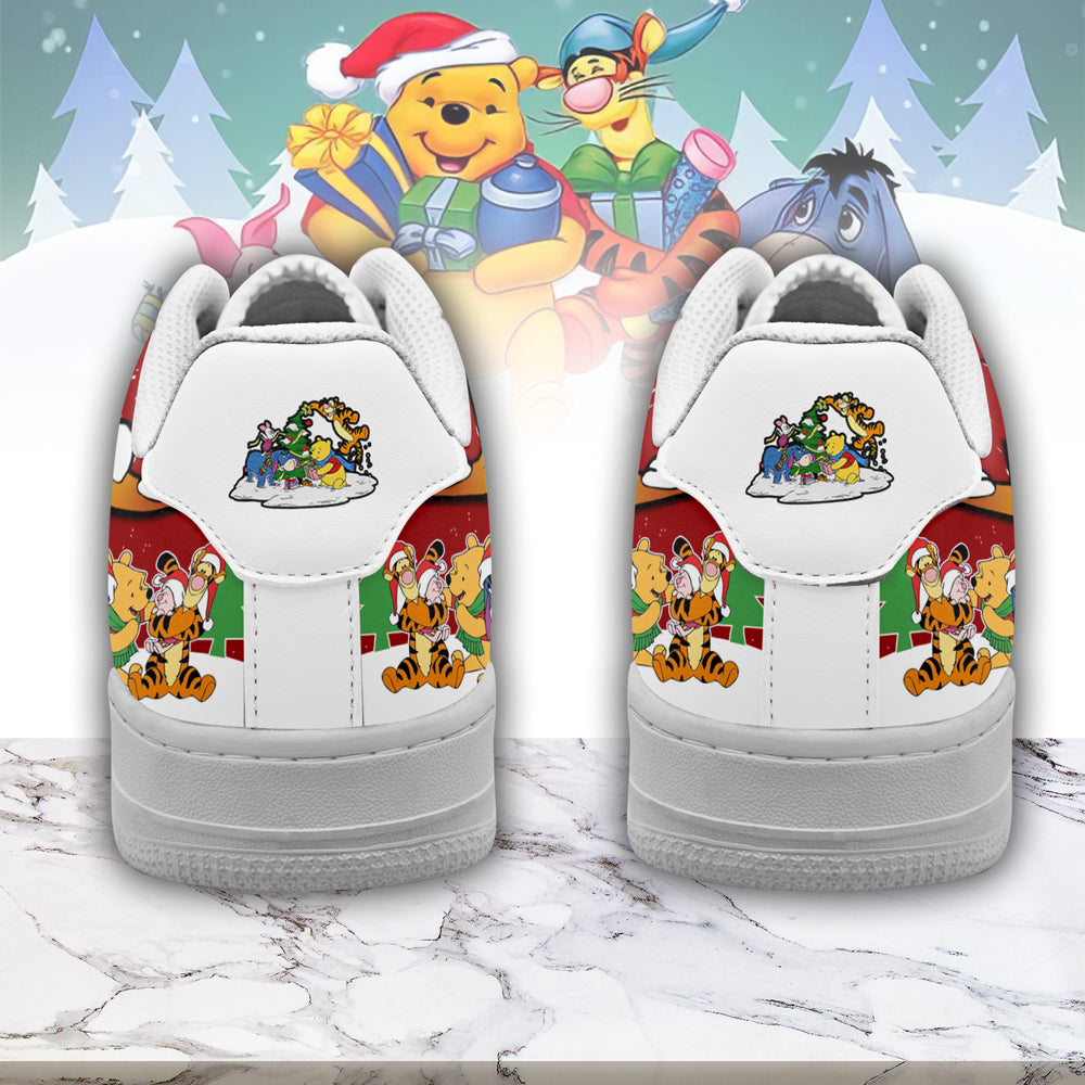 Winnie the Pooh x Christmas Sport Air Low-Top Sneakers Shoes AOP For Men And Women Full Size - Image 3