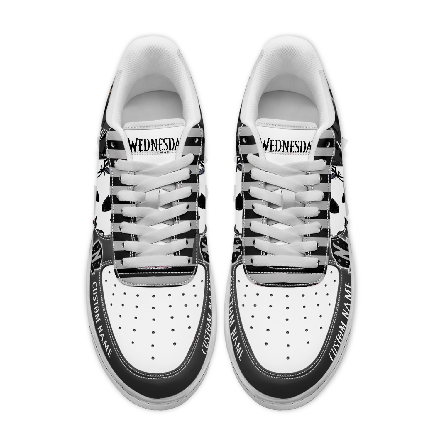 Wednesday x Halloween Sport Air Low-Top Sneakers Shoes AOP For Men And Women Full Size - Image 3
