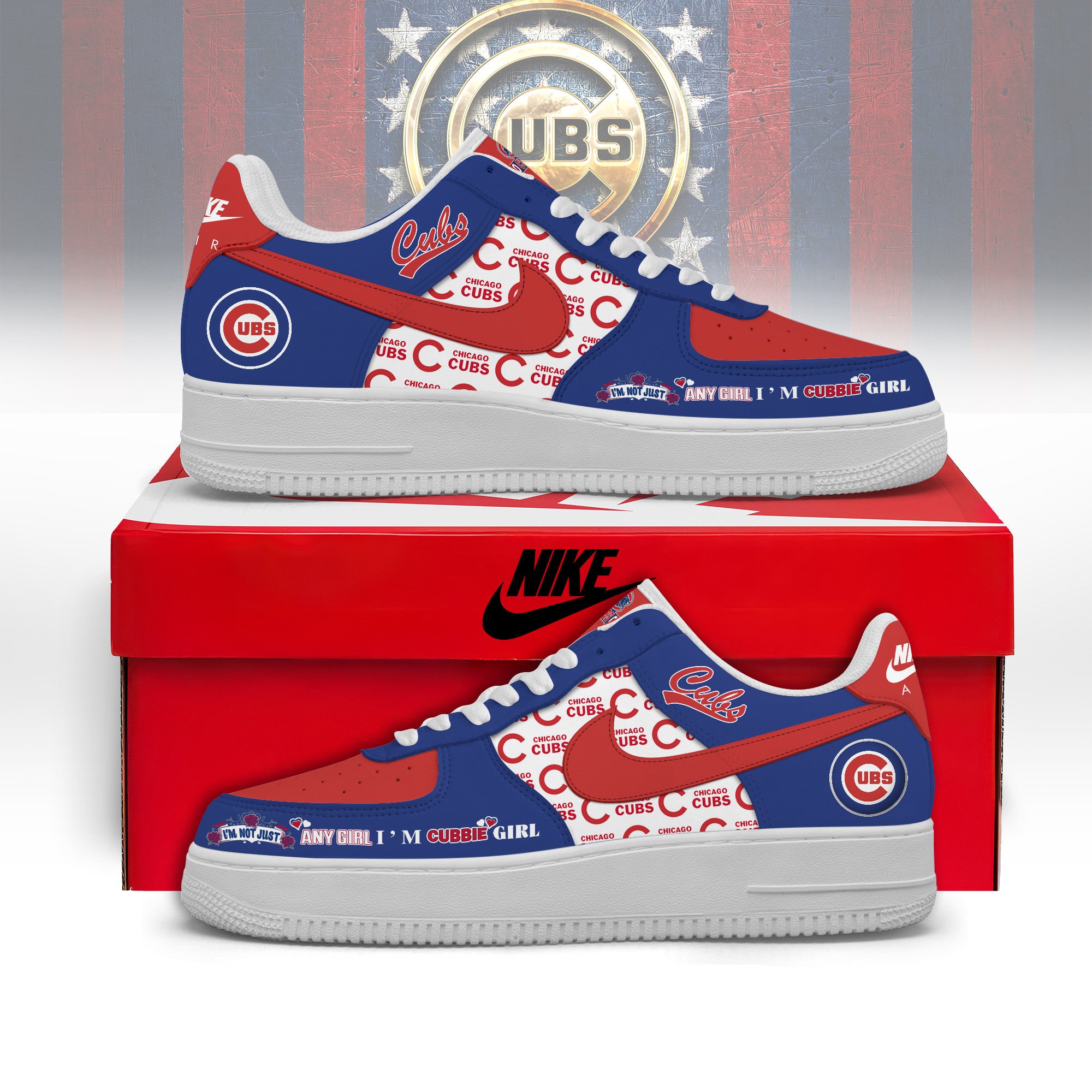 Chicago Cubs Sport Air Low-Top Sneakers Shoes AOP For Men And Women Full Size - Image 3
