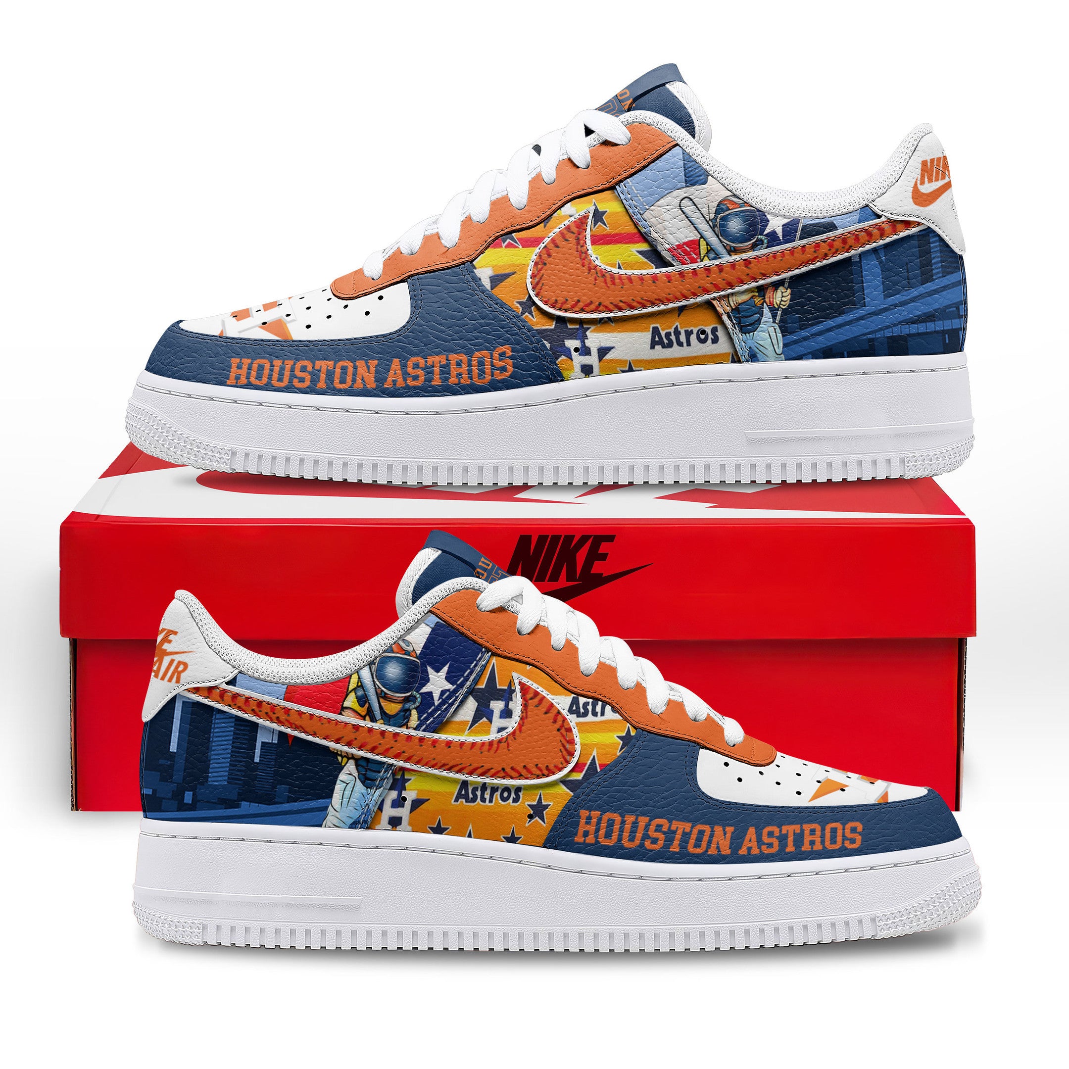 Houston Astros Sport Air Low-Top Sneakers Shoes AOP For Men And Women Full Size - Image 3