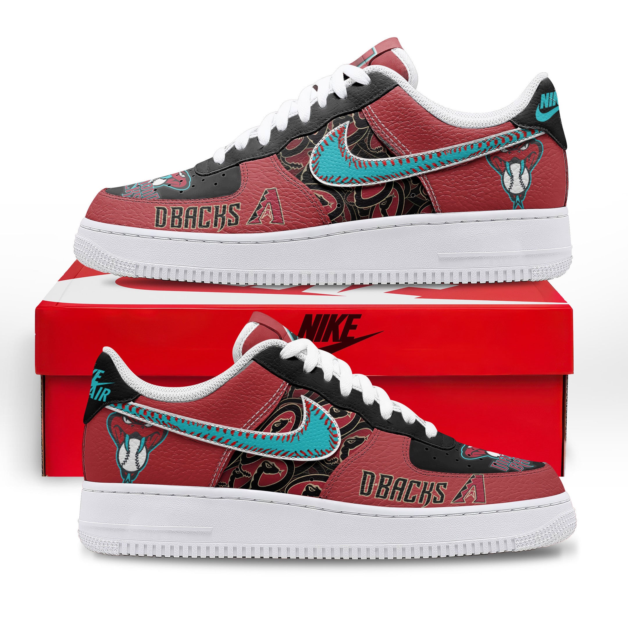 Arizona Diamondbacks Sport Air Low-Top Sneakers Shoes AOP For Men And Women Full Size - Image 4