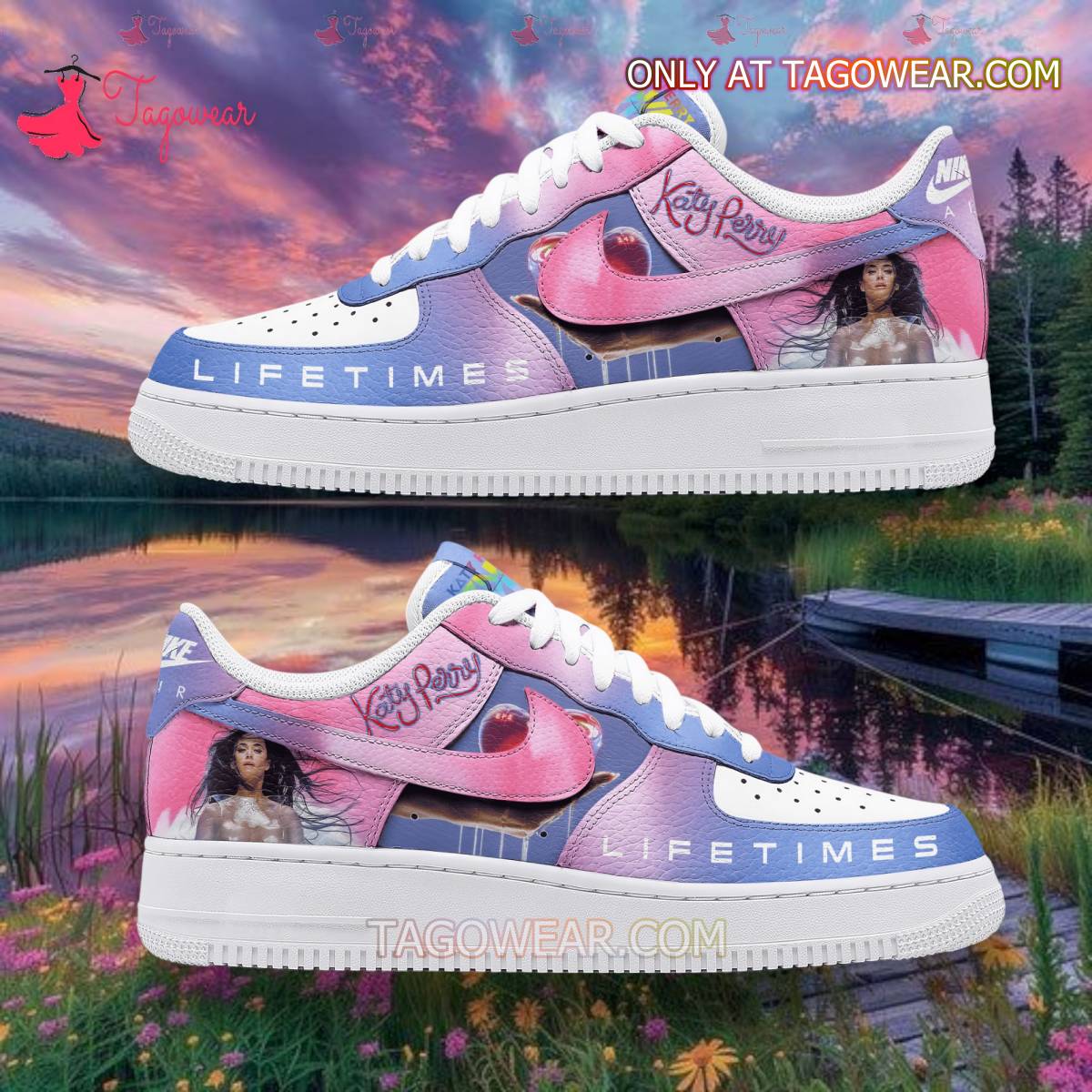 Katy Perry Sport Air Low-Top Sneakers Shoes AOP For Men And Women Full Size - Image 2