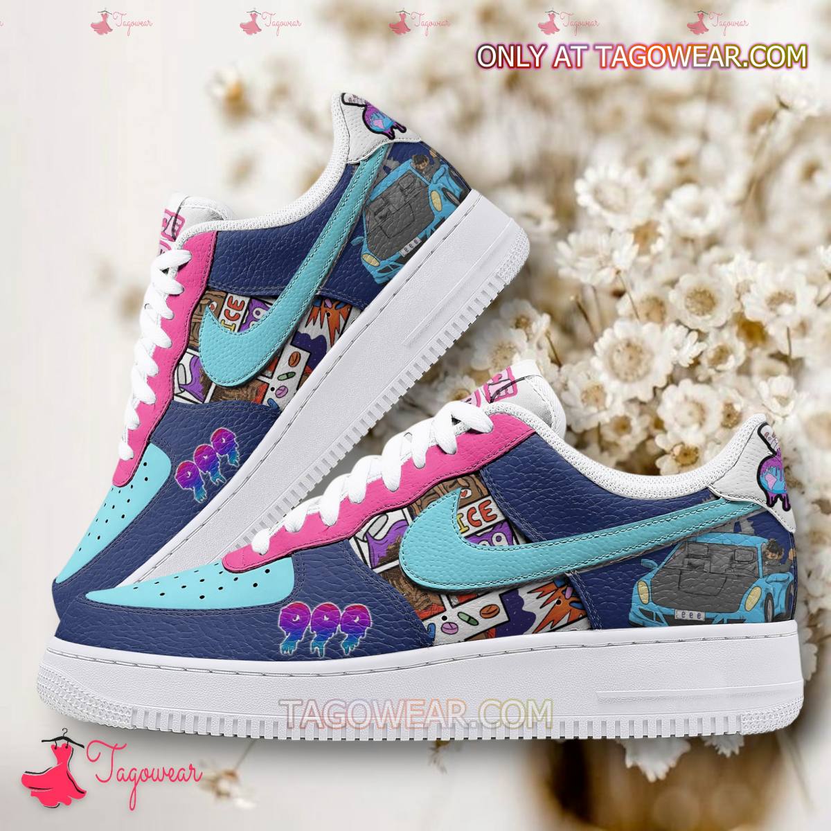 Juice Wrld 999 Car Sport Air Low-Top Sneakers Shoes AOP For Men And Women Full Size - Image 2