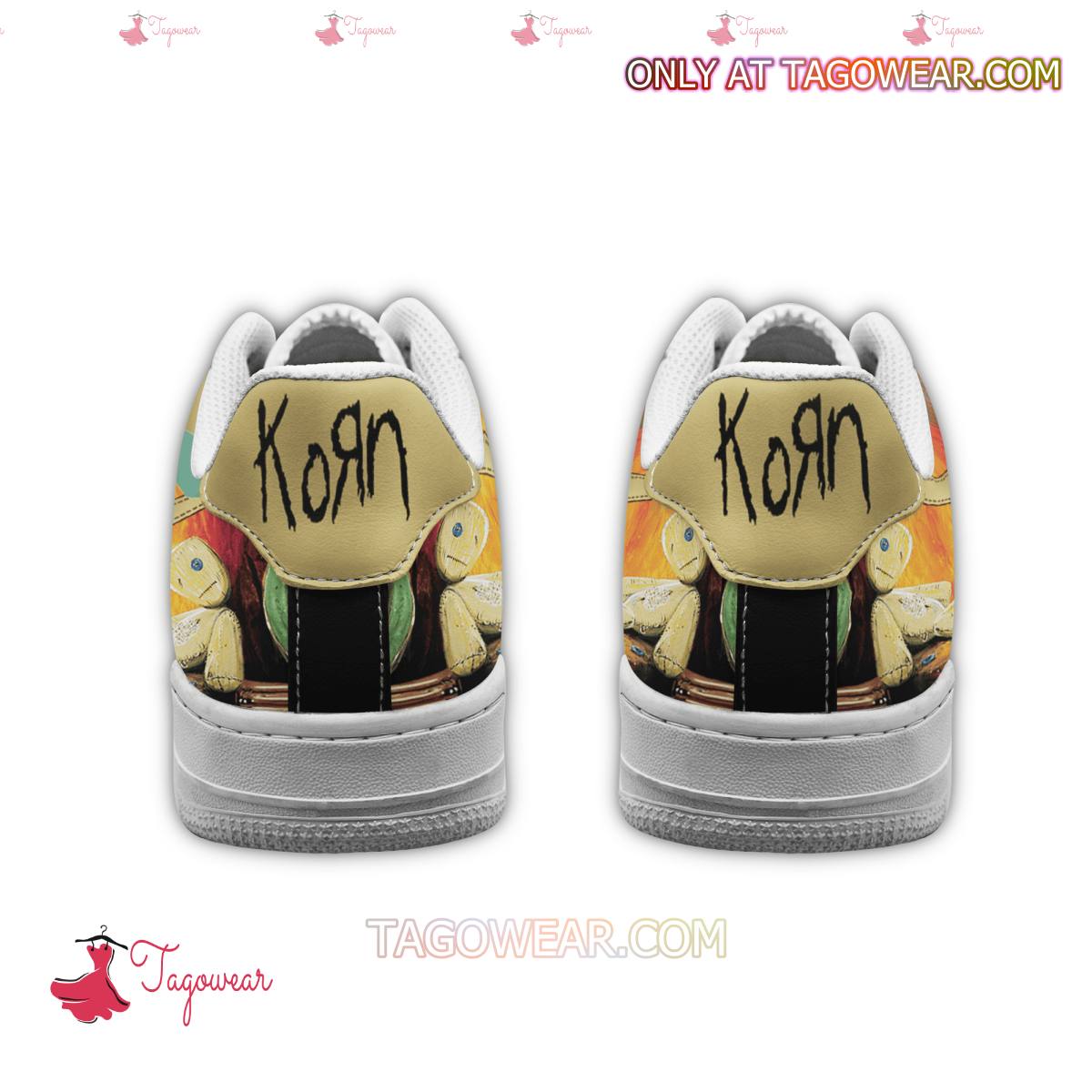 Korn Album Cover Sport Air Low-Top Sneakers Shoes AOP For Men And Women Full Size - Image 3