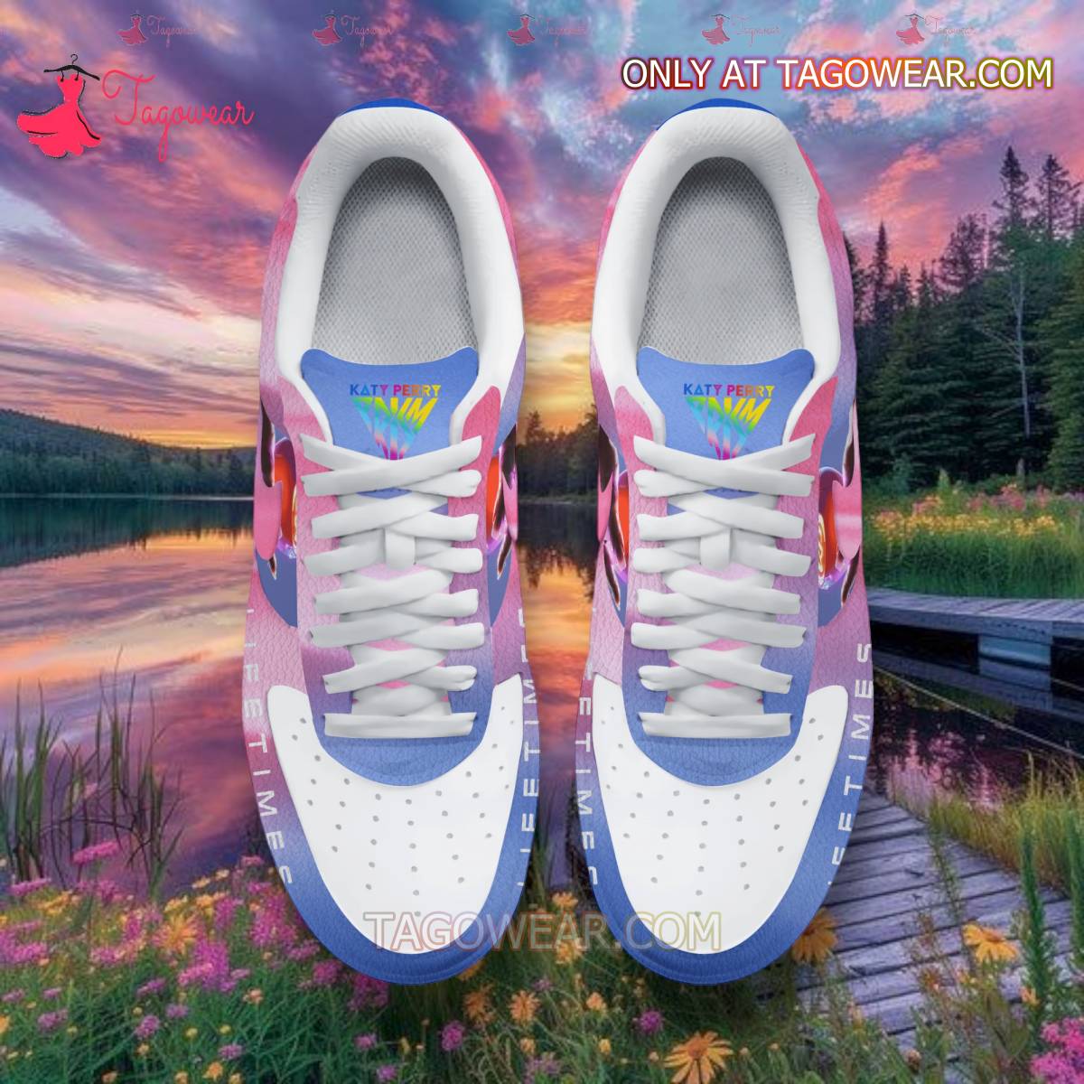 Katy Perry Sport Air Low-Top Sneakers Shoes AOP For Men And Women Full Size - Image 4