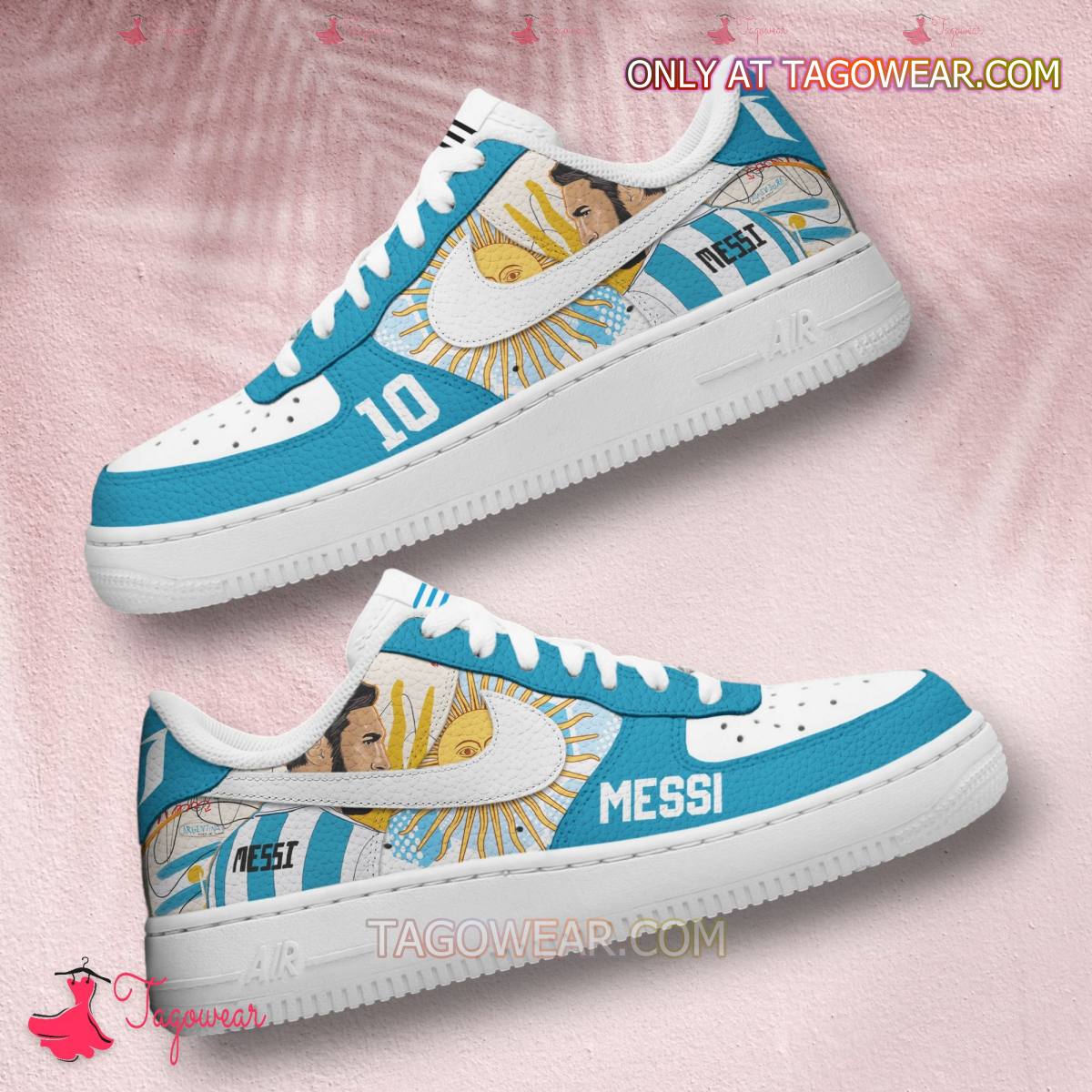 Messi Sport Air Low-Top Sneakers Shoes AOP For Men And Women Full Size - Image 2