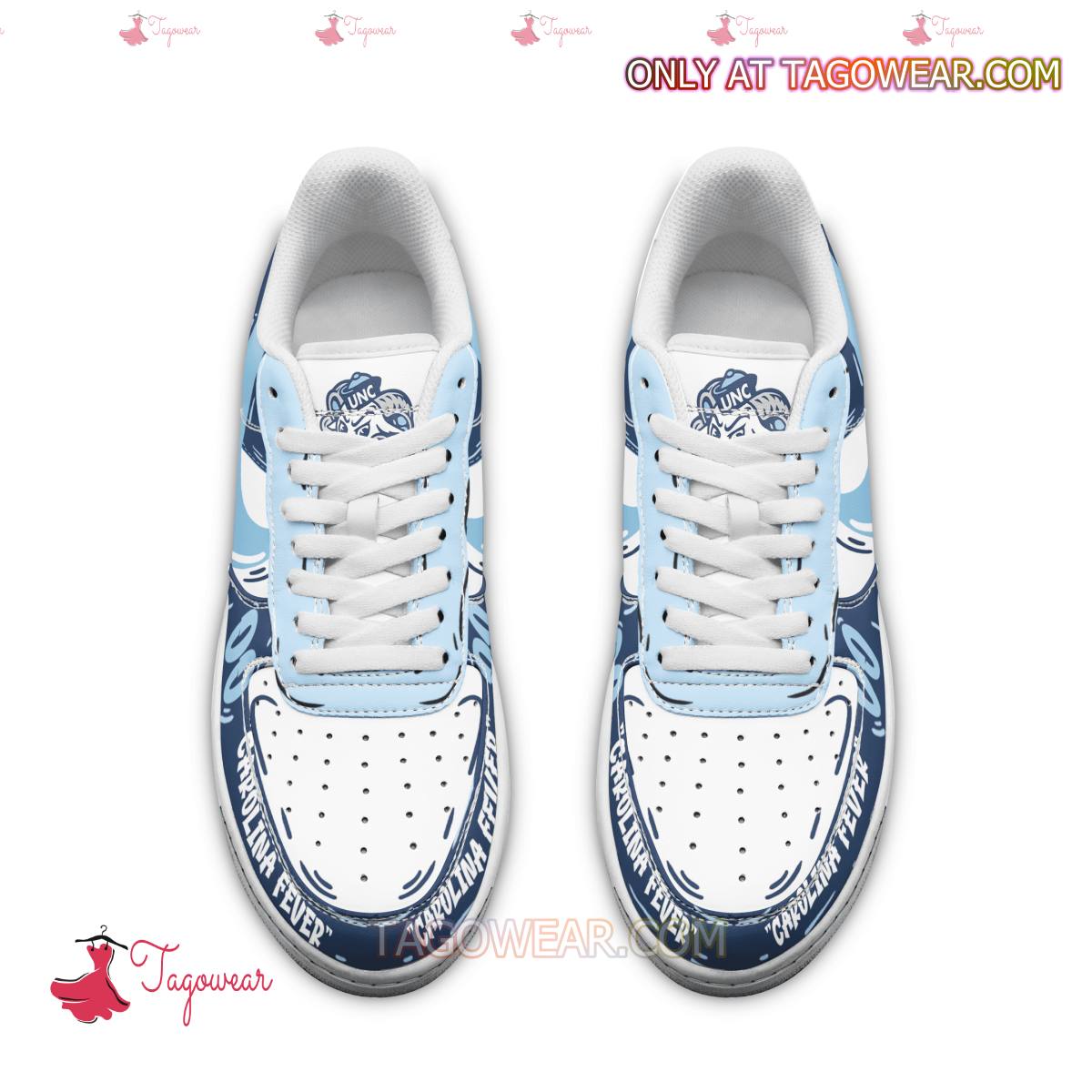 North Carolina Tar Heels Sport Air Low-Top Sneakers Shoes AOP For Men And Women Full Size - Image 3