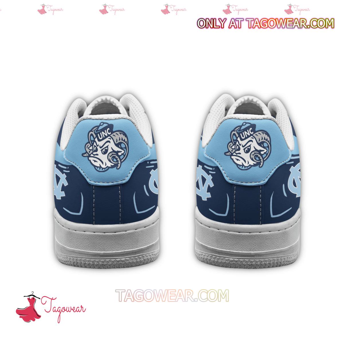 North Carolina Tar Heels Sport Air Low-Top Sneakers Shoes AOP For Men And Women Full Size - Image 4