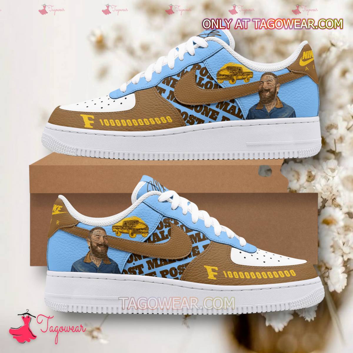 Post Malone Sport Air Low-Top Sneakers Shoes AOP For Men And Women Full Size - Image 2