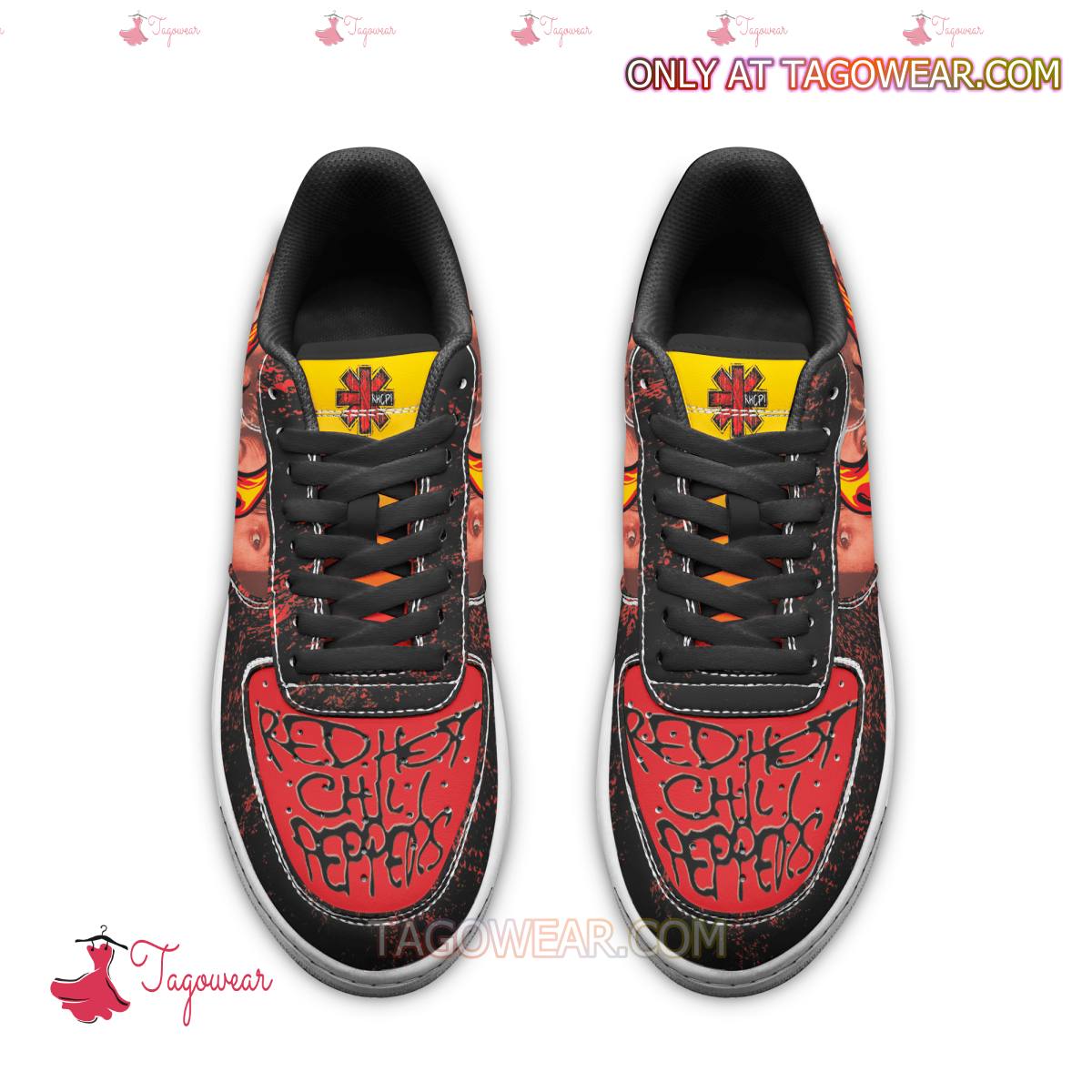 Red Hot Chilli Peppers Band Sport Air Low-Top Sneakers Shoes AOP For Men And Women Full Size - Image 4