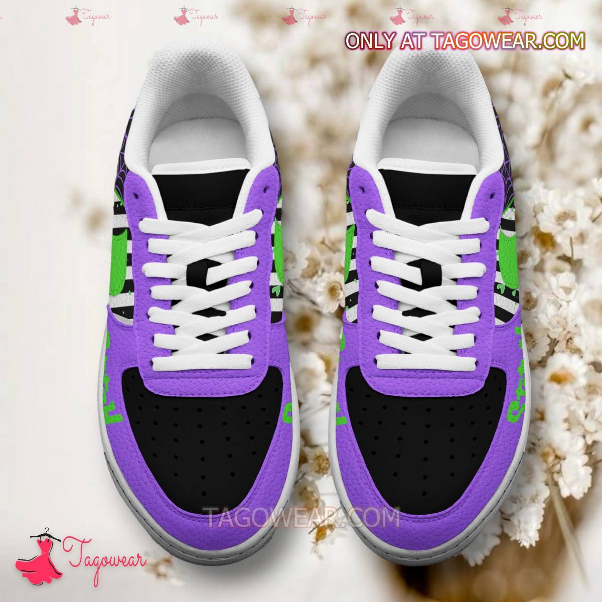 Stitch Cosplay Beetlejuice Sport Air Low-Top Sneakers Shoes AOP For Men And Women Full Size - Image 4