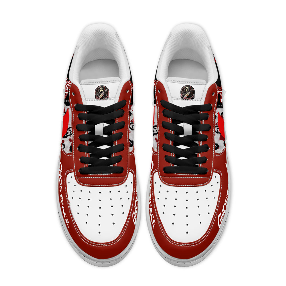 Ghostface x Halloween Sport Air Low-Top Sneakers Shoes AOP For Men And Women Full Size - Image 2