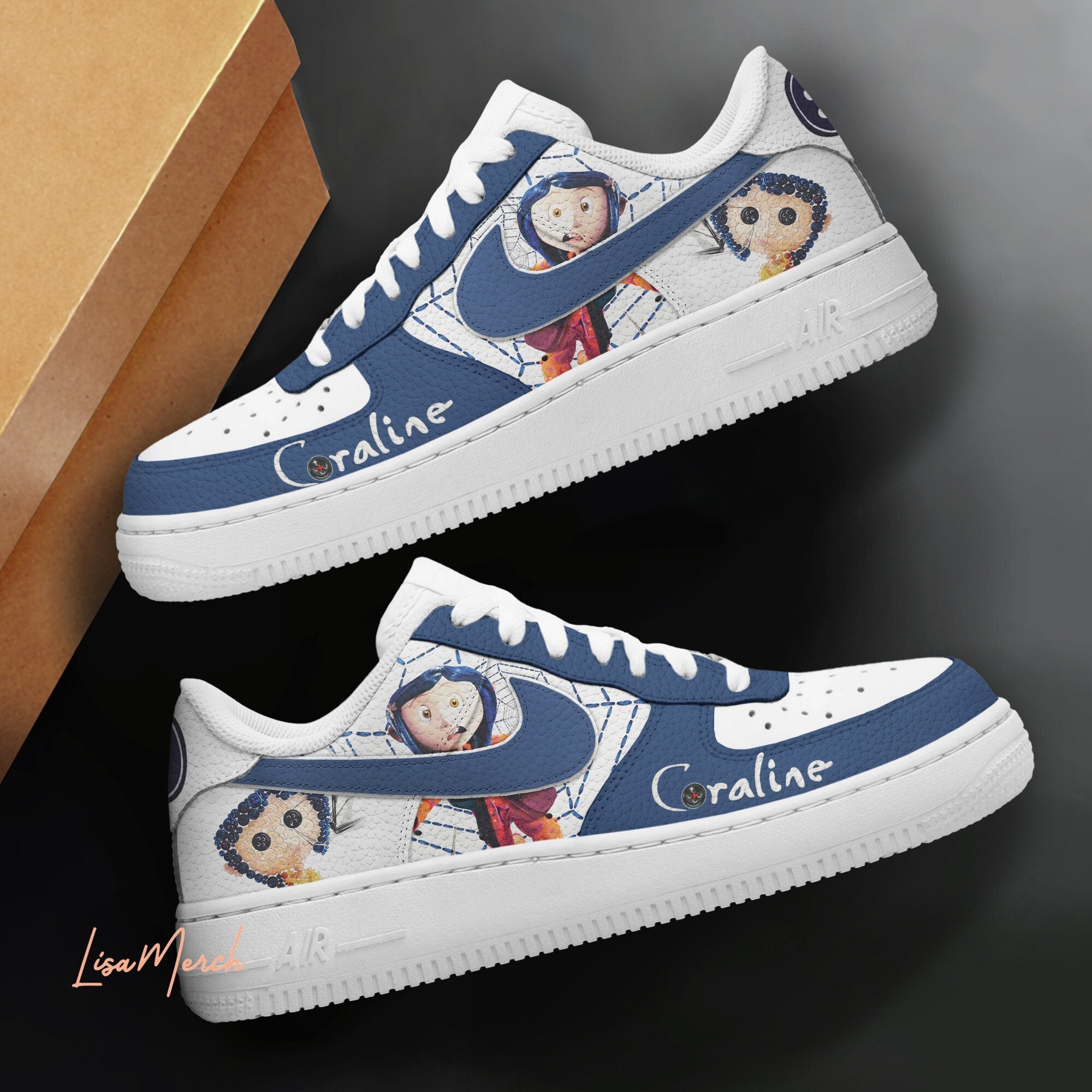 Coraline Sport Air Low-Top Sneakers Shoes AOP For Men And Women Full Size - Image 2
