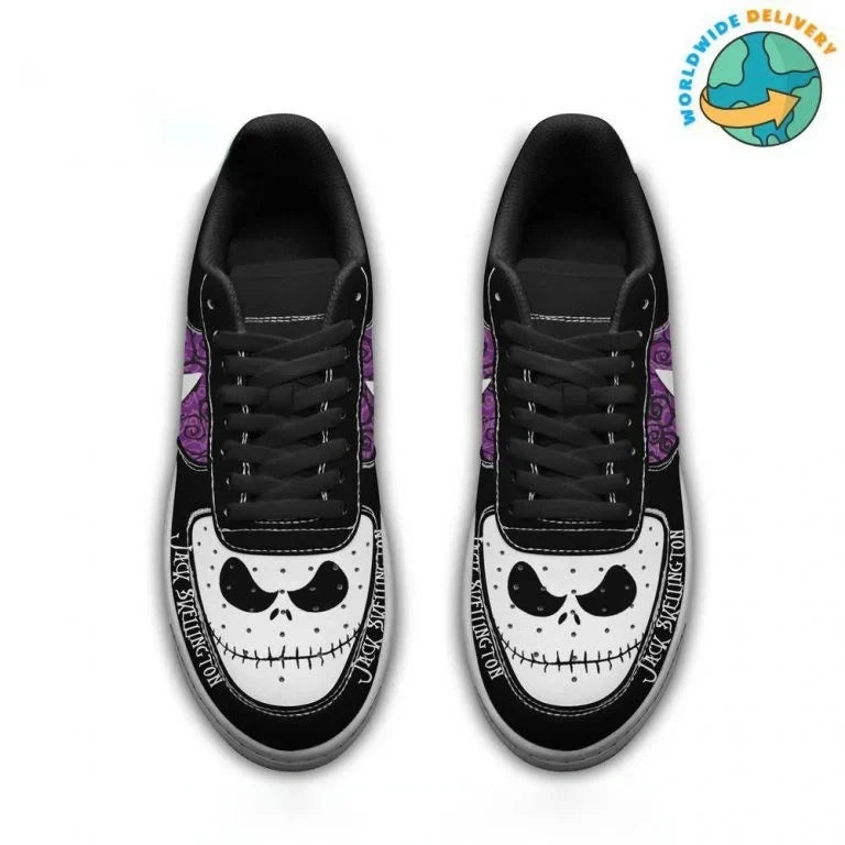 Jack Skellington Sport Air Low-Top Sneakers Shoes AOP For Men And Women Full Size - Image 2