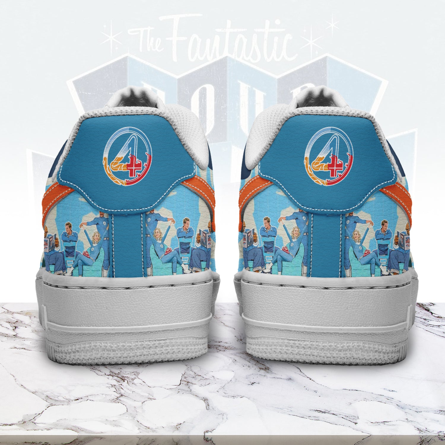 The Fantastic Four Sport Air Low-Top Sneakers Shoes AOP For Men And Women Full Size - Image 2