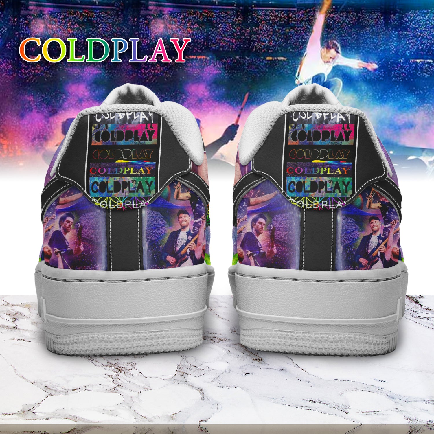 Coldplay Sport Air Low-Top Sneakers Shoes AOP For Men And Women Full Size - Image 3