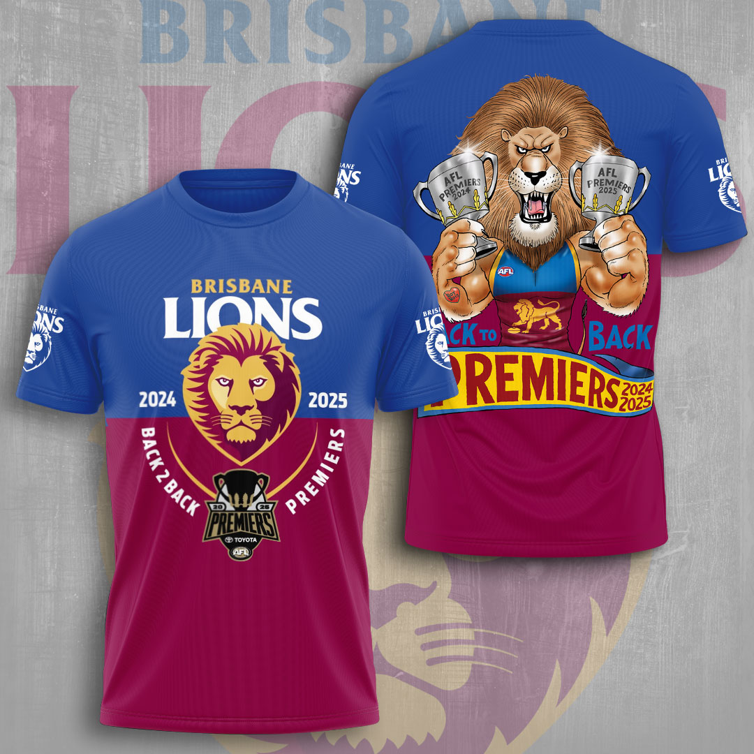 Brisbane Lions Premiers 2025 Shirt For Men
