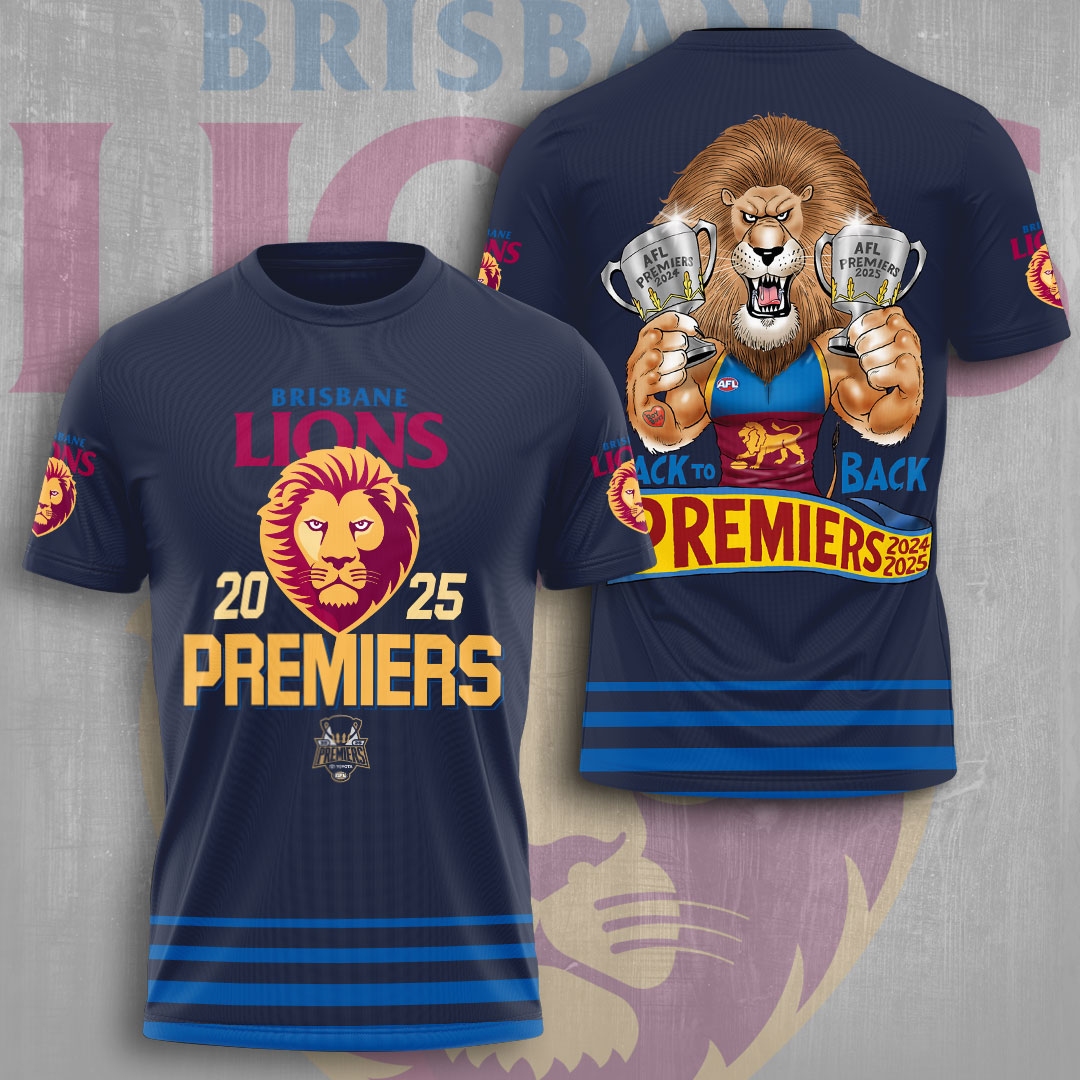 Brisbane Lions Premiers 2025 Shirt For Men