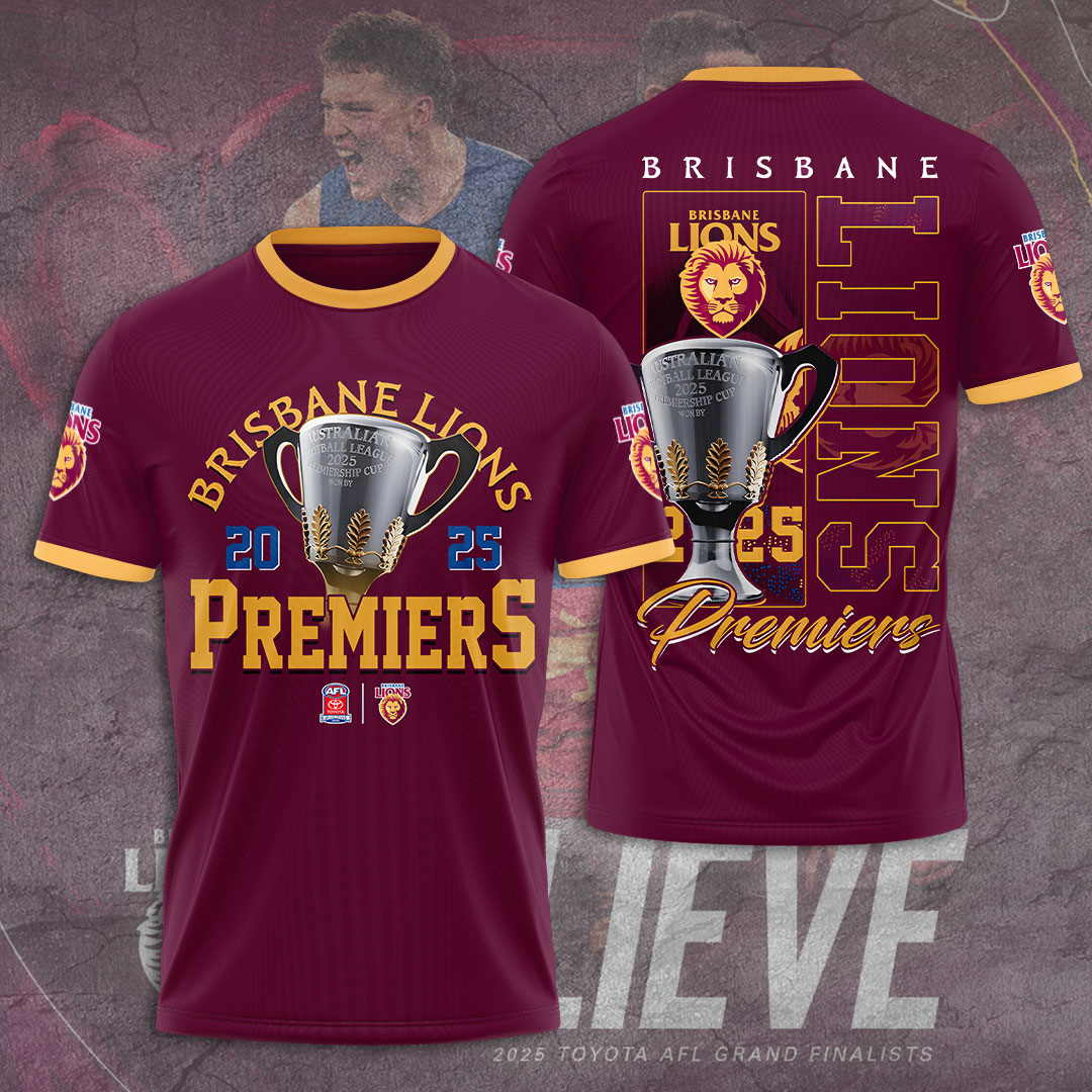 Brisbane Lions Premiers 2025 Shirt For Men