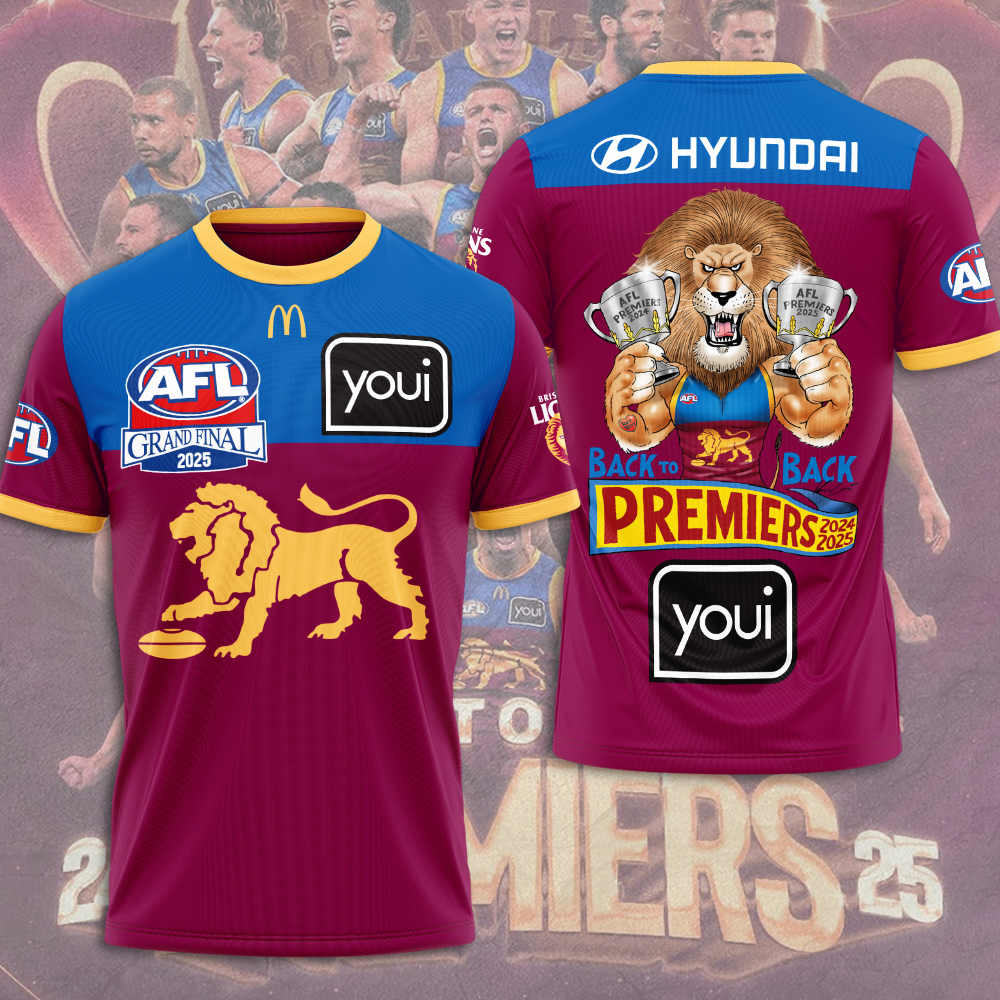 Brisbane Lions Premiers 2025 Shirt For Men