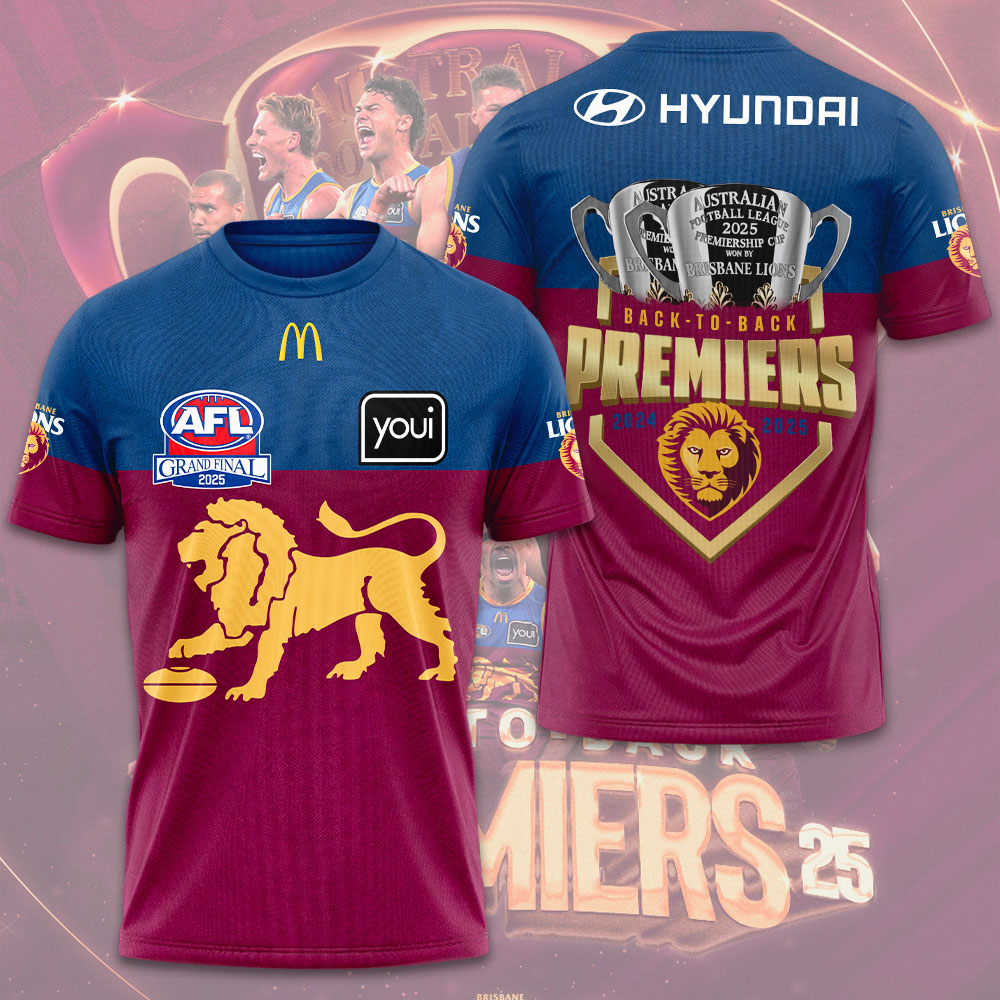 Brisbane Lions Premiers 2025 Shirt For Men