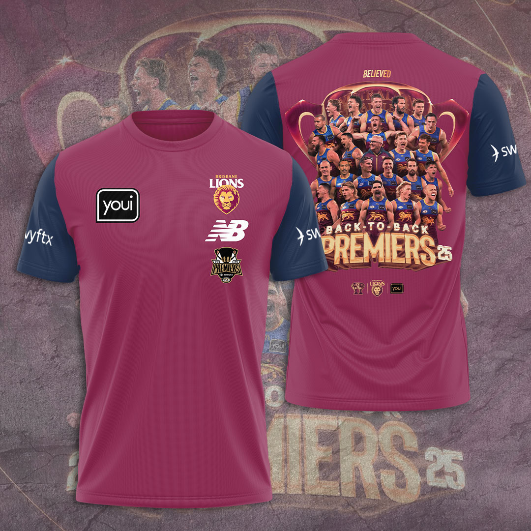 Brisbane Lions Premiers 2025 Shirt For Men