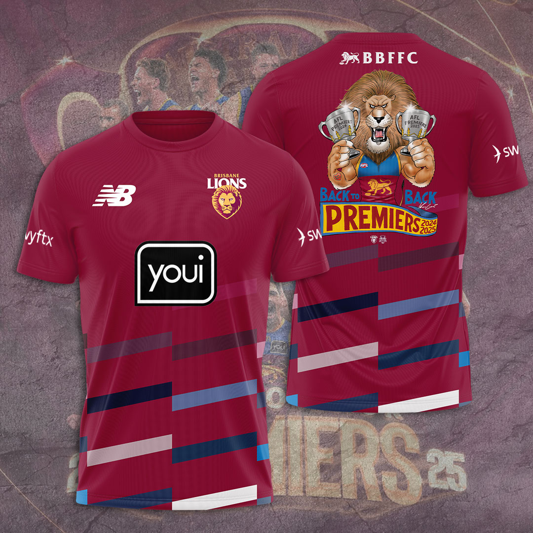 Brisbane Lions Premiers 2025 Shirt For Men
