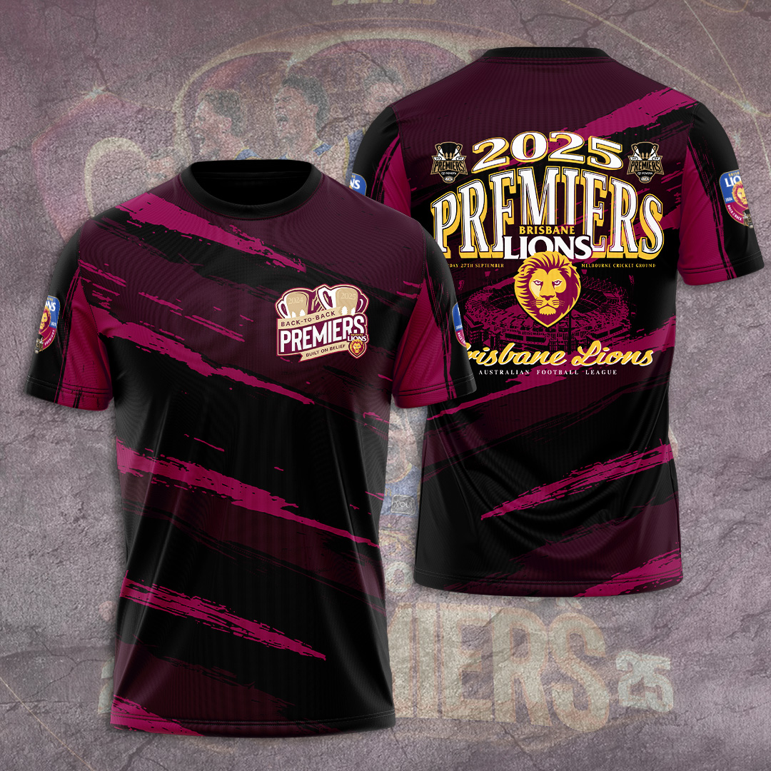 Brisbane Lions Premiers 2025 Shirt For Men