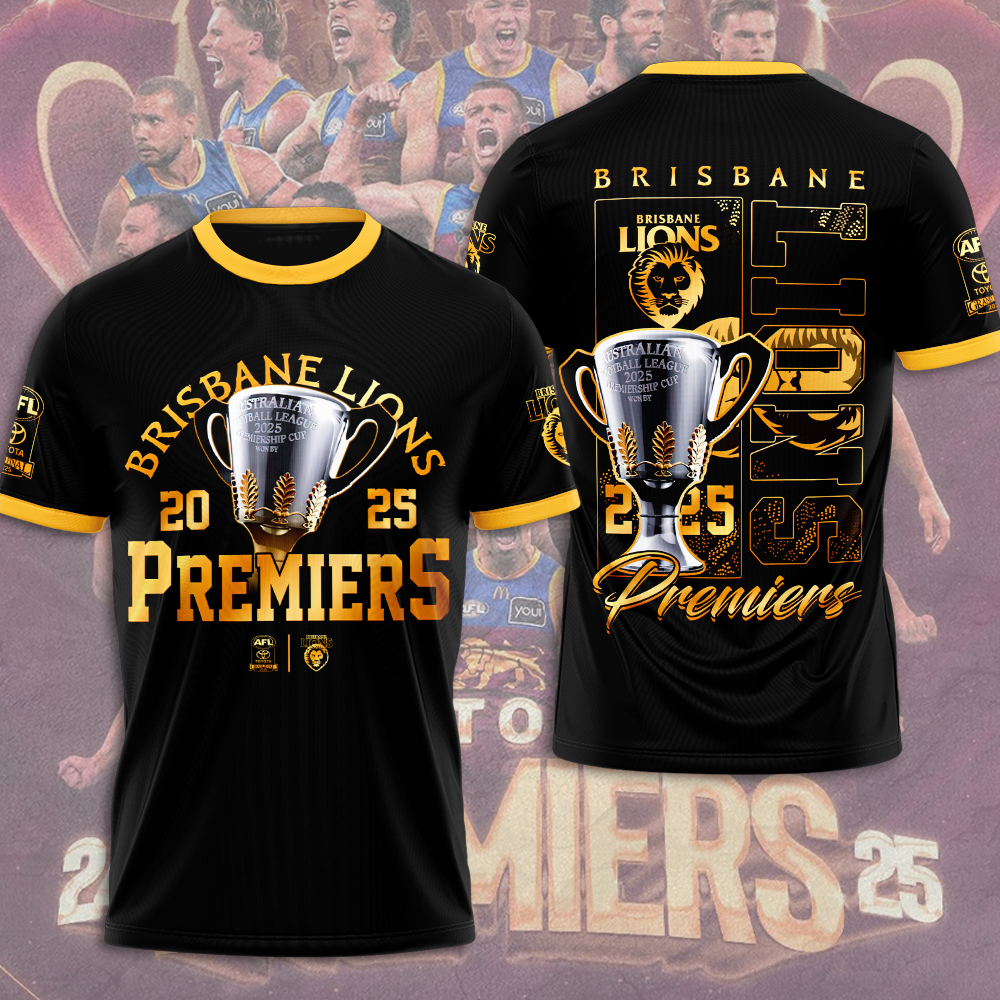 Brisbane Lions Premiers 2025 Shirt For Men