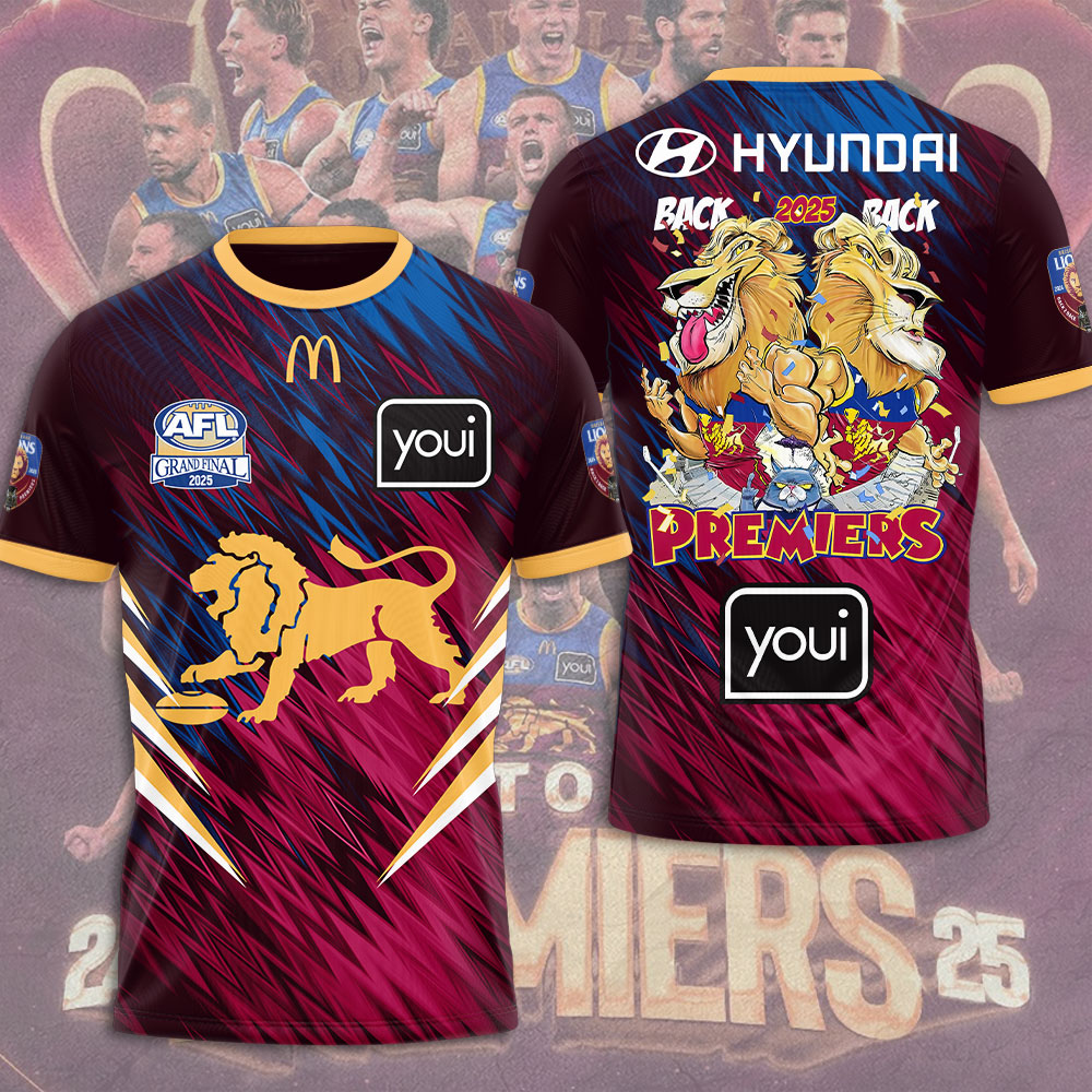Brisbane Lions Premiers 2025 Shirt For Men
