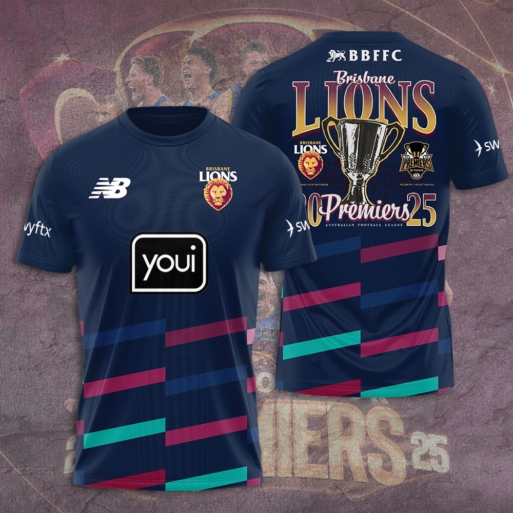 Brisbane Lions Premiers 2025 Shirt For Men