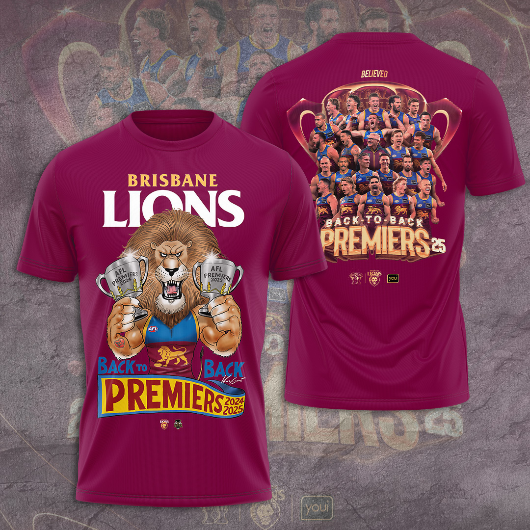 Brisbane Lions Premiers 2025 Shirt For Men