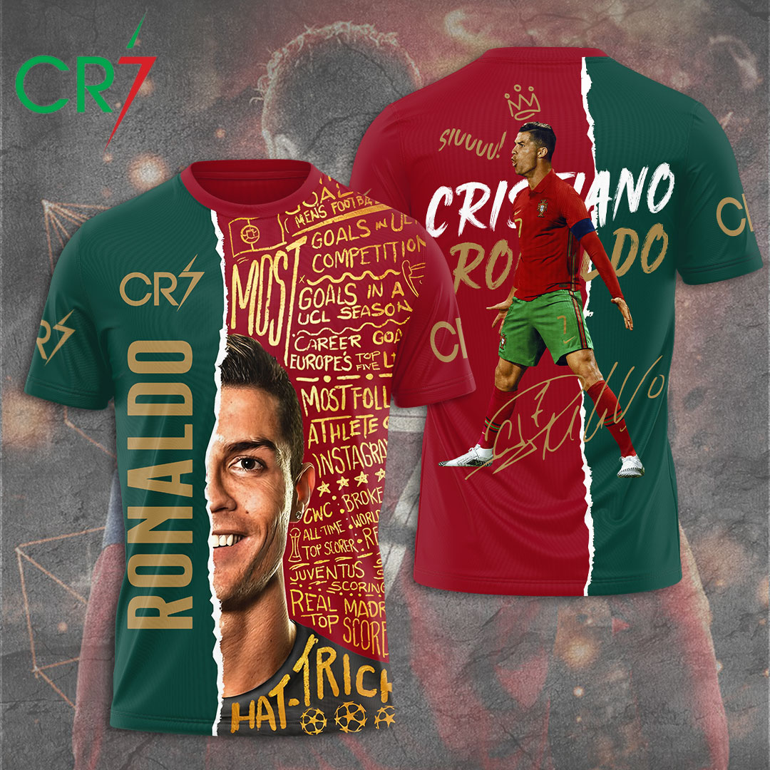 Cristiano Ronaldo X Portugal National Football Team 3D Shirt